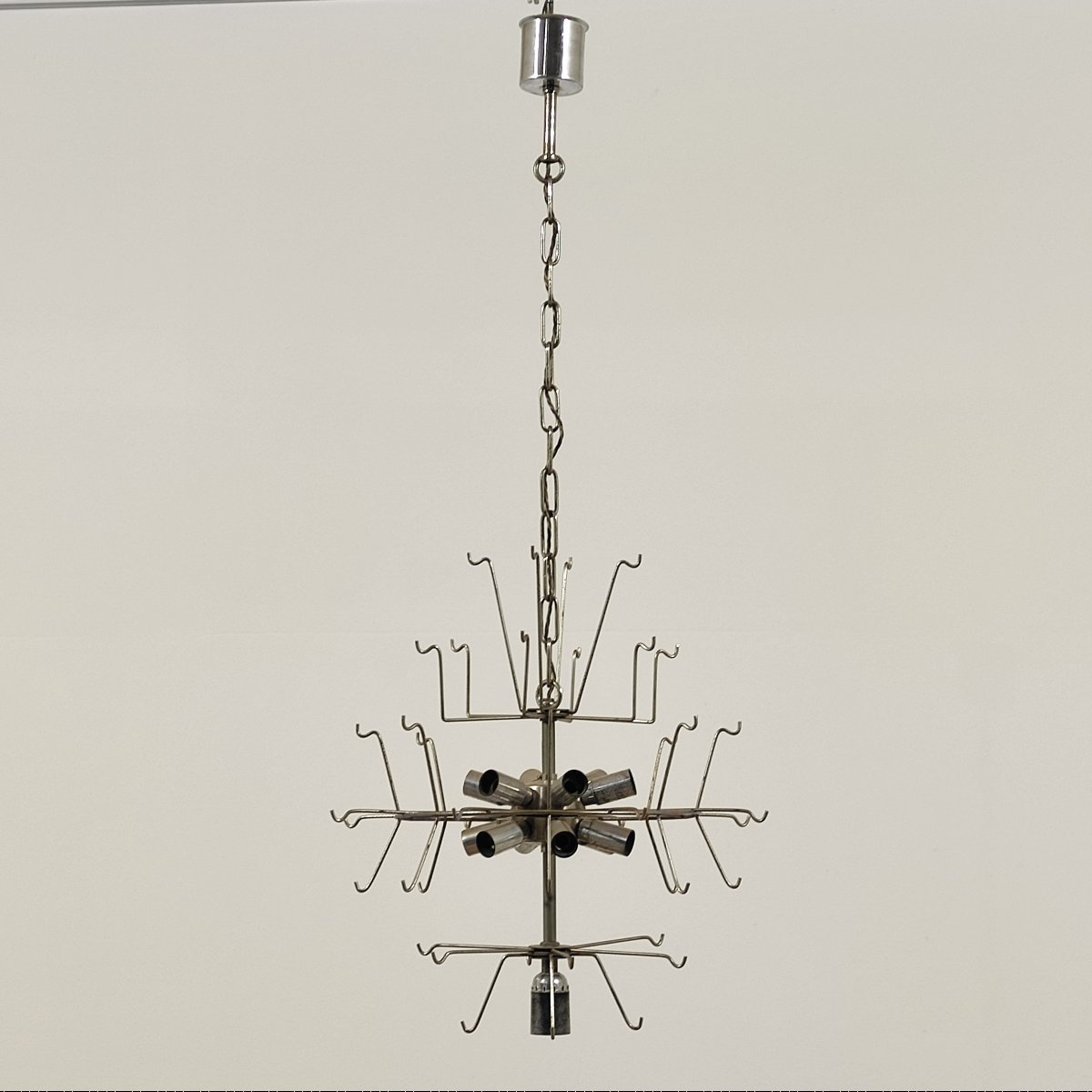 Lustre Vistosi Murano à 13 lumières, années 1970-photo-6