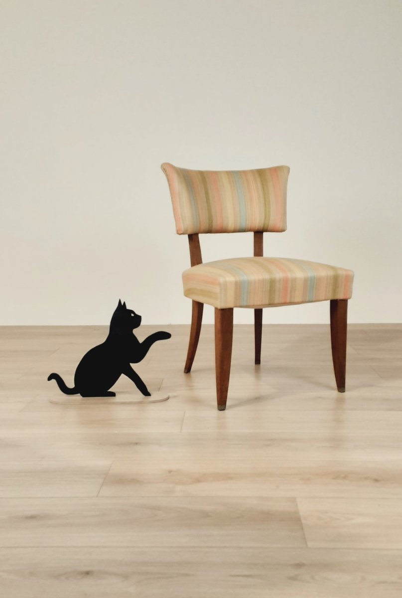 Set Of 4 High Design Italian Chairs From The 30s/40s-photo-8