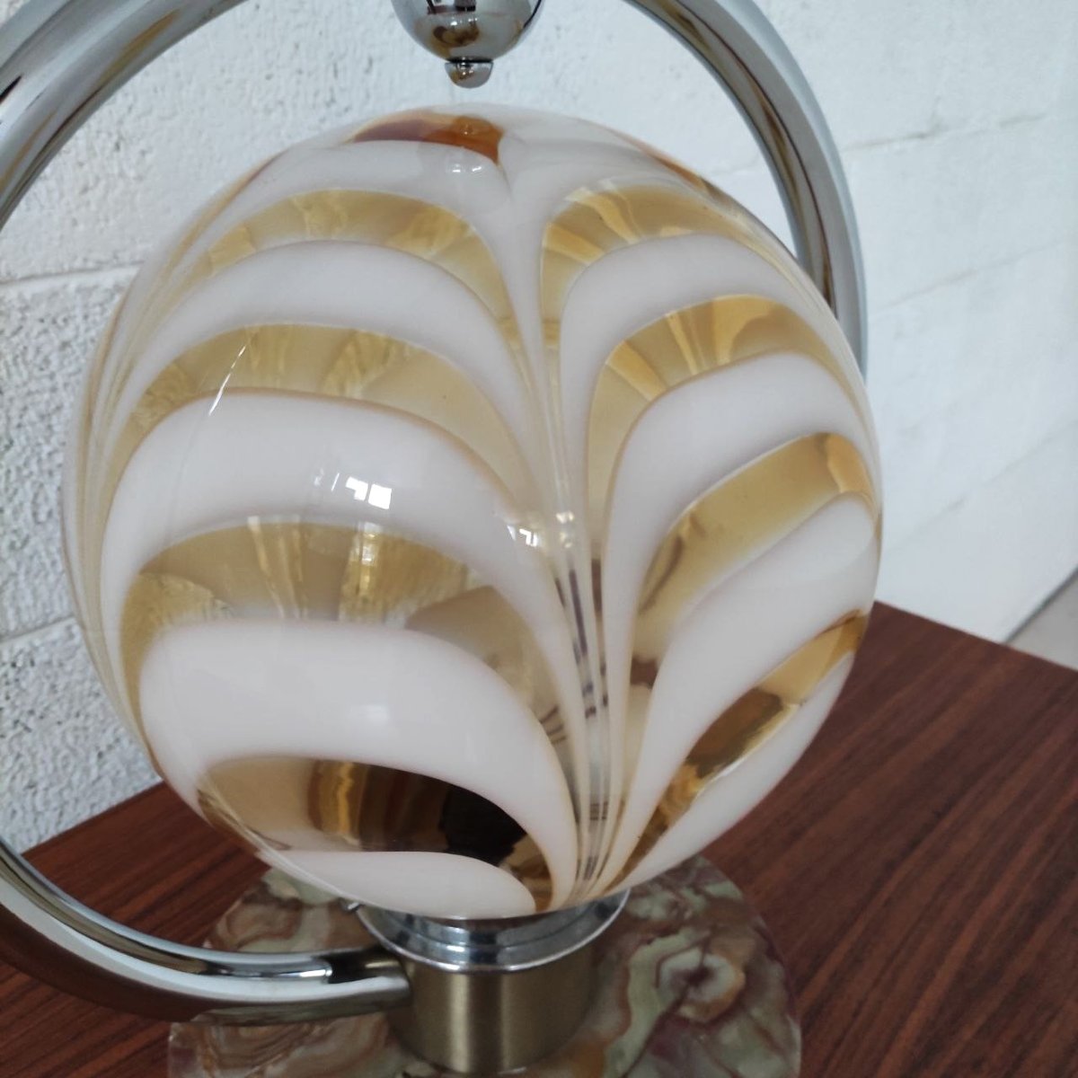 Lampe en verre Nason pour Mazzega, années 1970-photo-1