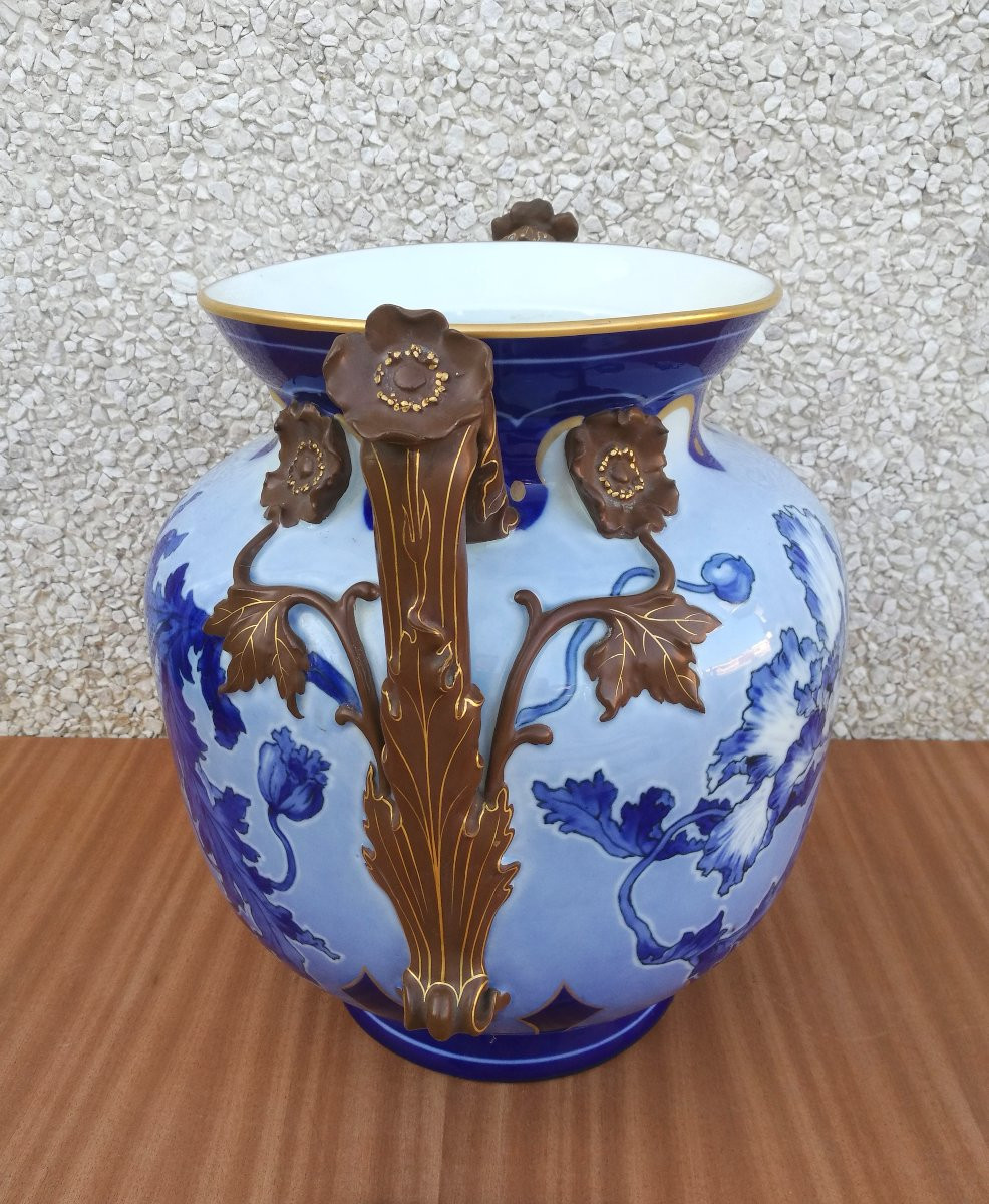 Pirkenhammer, Pair Of Large Vases From The Early 1900s.-photo-4