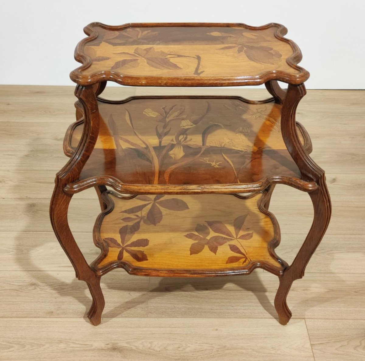 'gallè-type' Center Shelf, France, 1920s-photo-4
