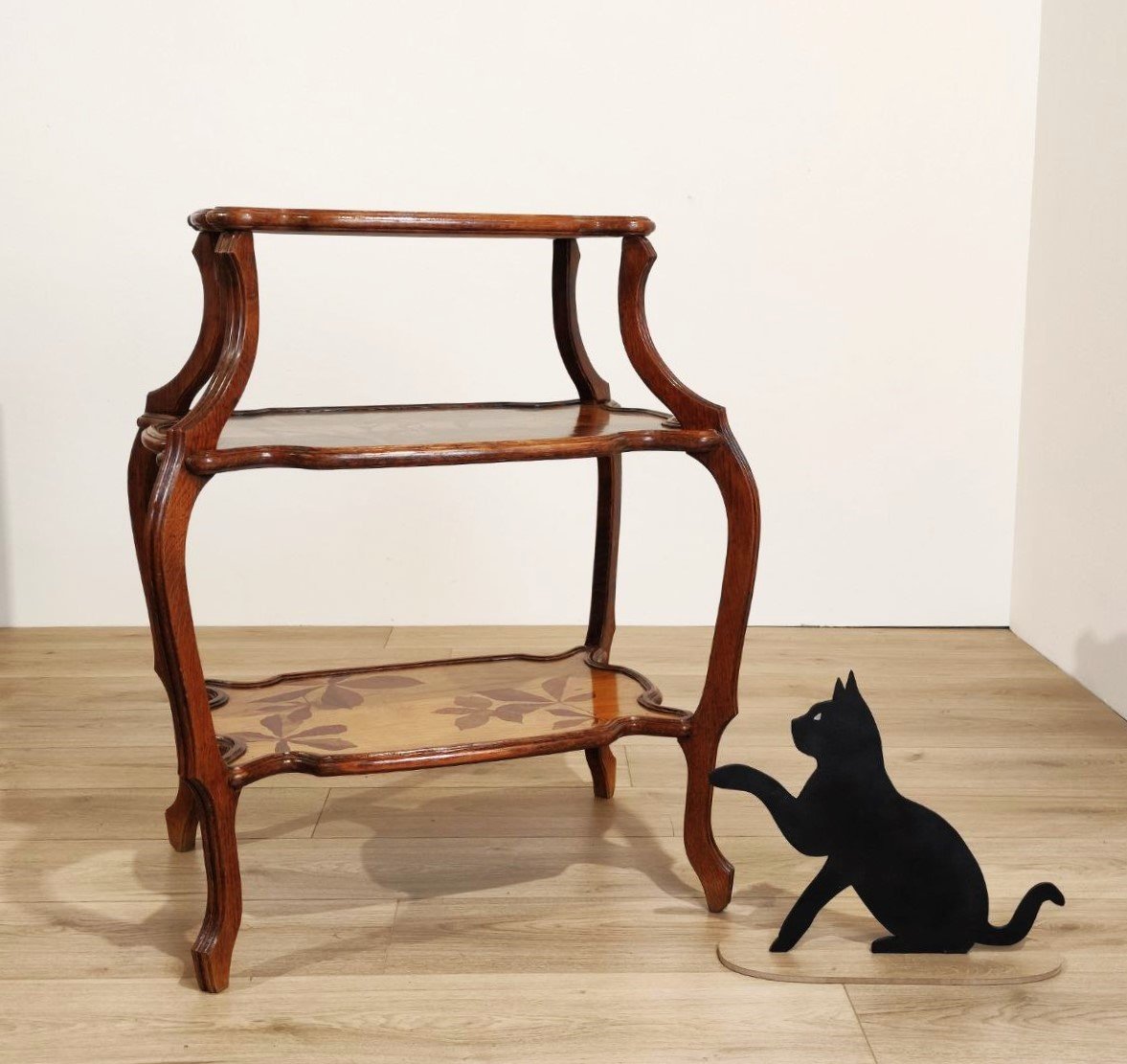 'gallè-type' Center Shelf, France, 1920s-photo-8
