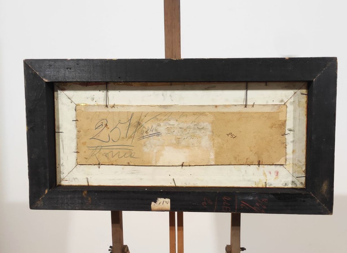 Giuseppe Raggio « Campagne romaine », milieu du XIXe siècle.-photo-5