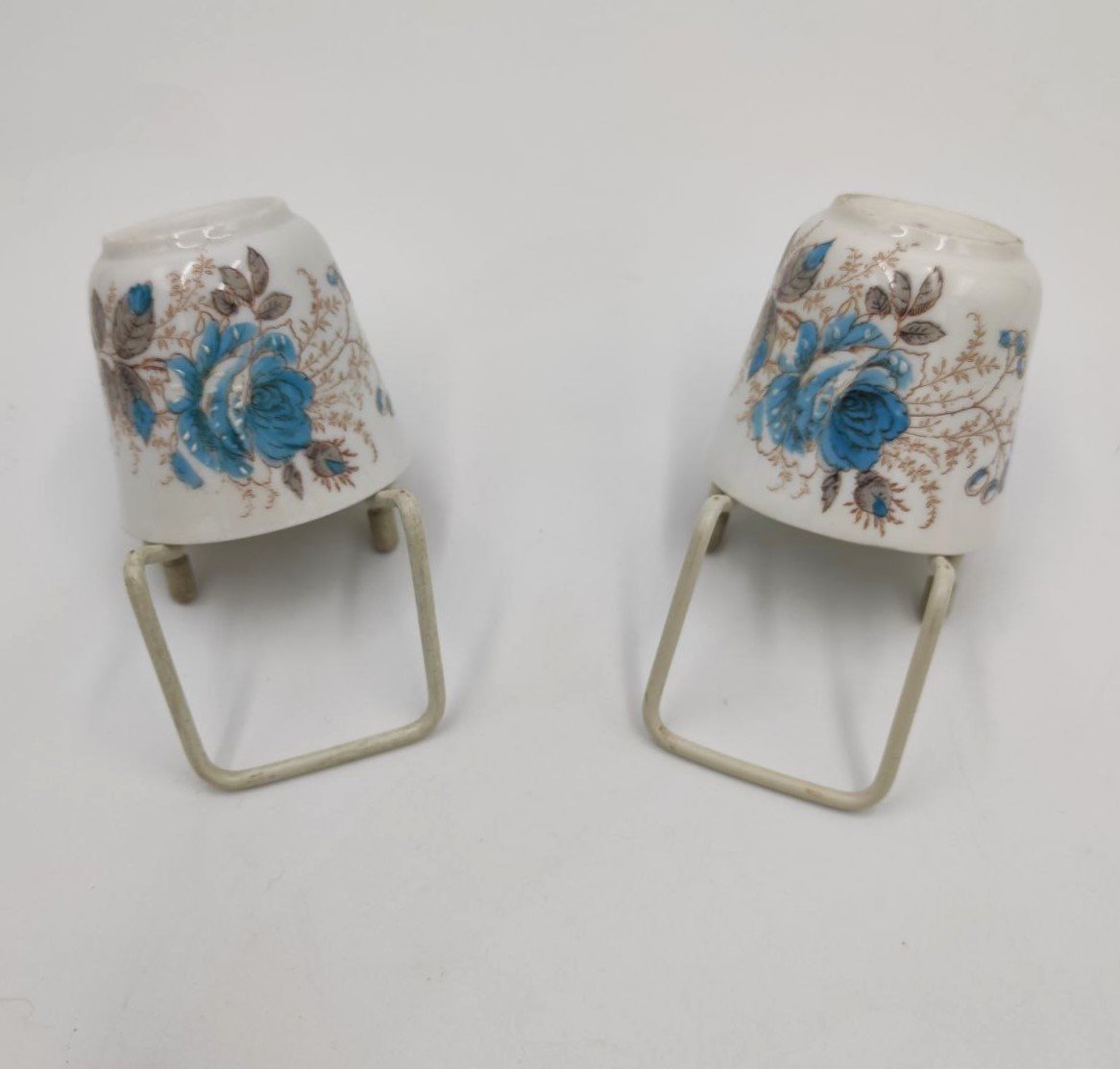 Service à café à décor de 'rose bleue', XIXe siècle.-photo-5