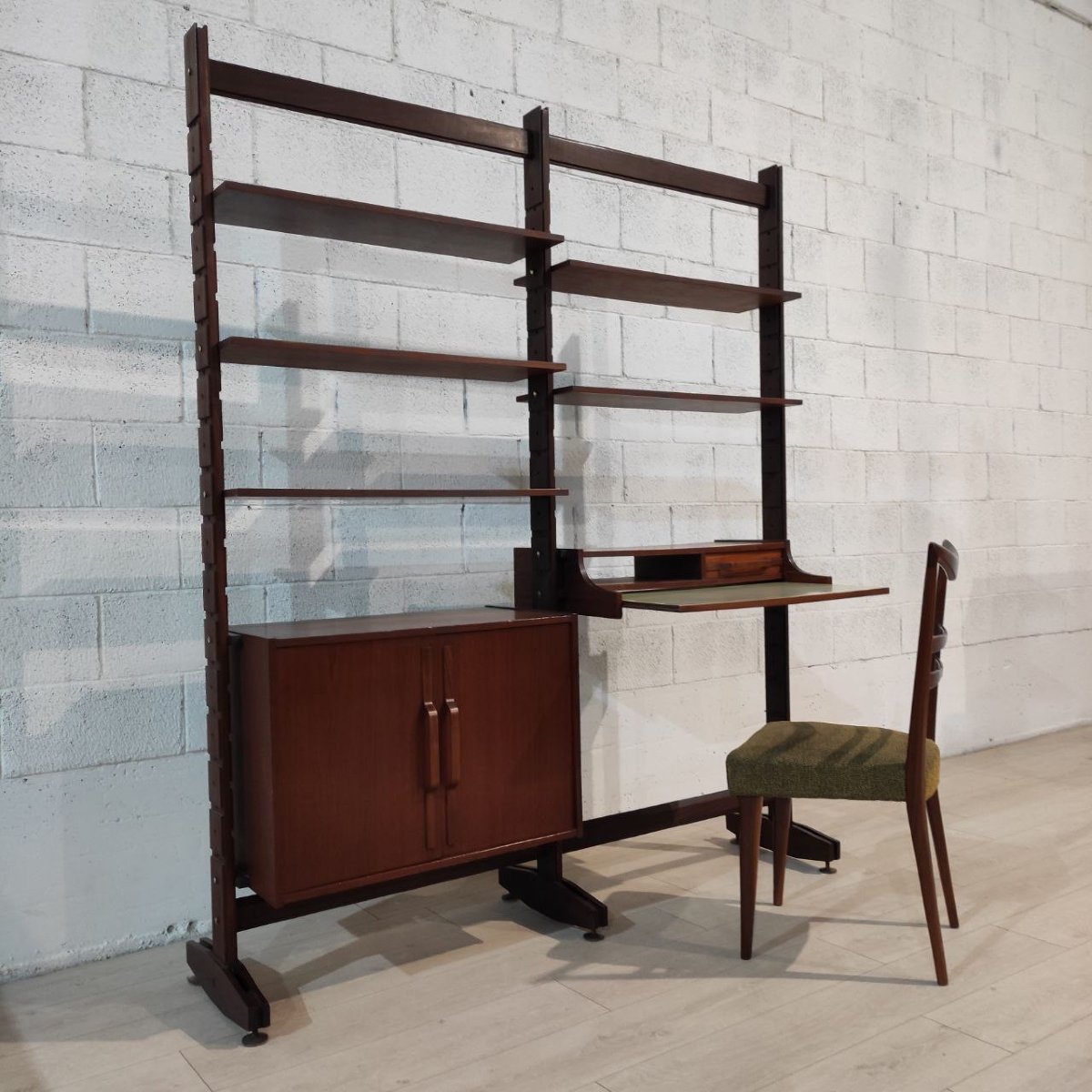 Modular Teak Bookcase, Italy, 1960s-photo-1