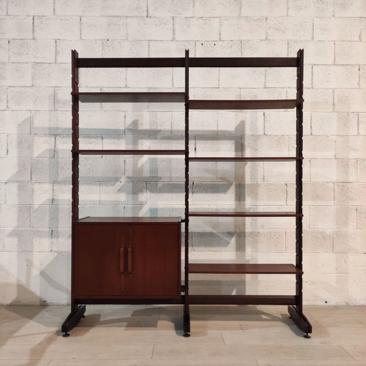Modular Teak Bookcase, Italy, 1960s-photo-3
