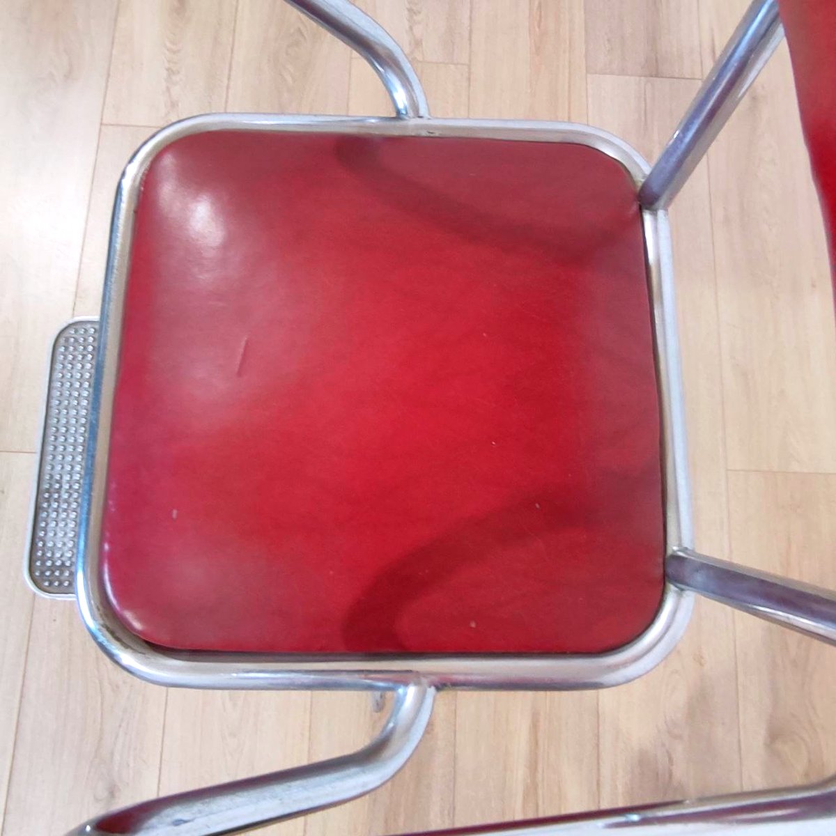 Chaise/tabouret de barbier pour enfant, Zerbini Torino, années 1950-photo-3