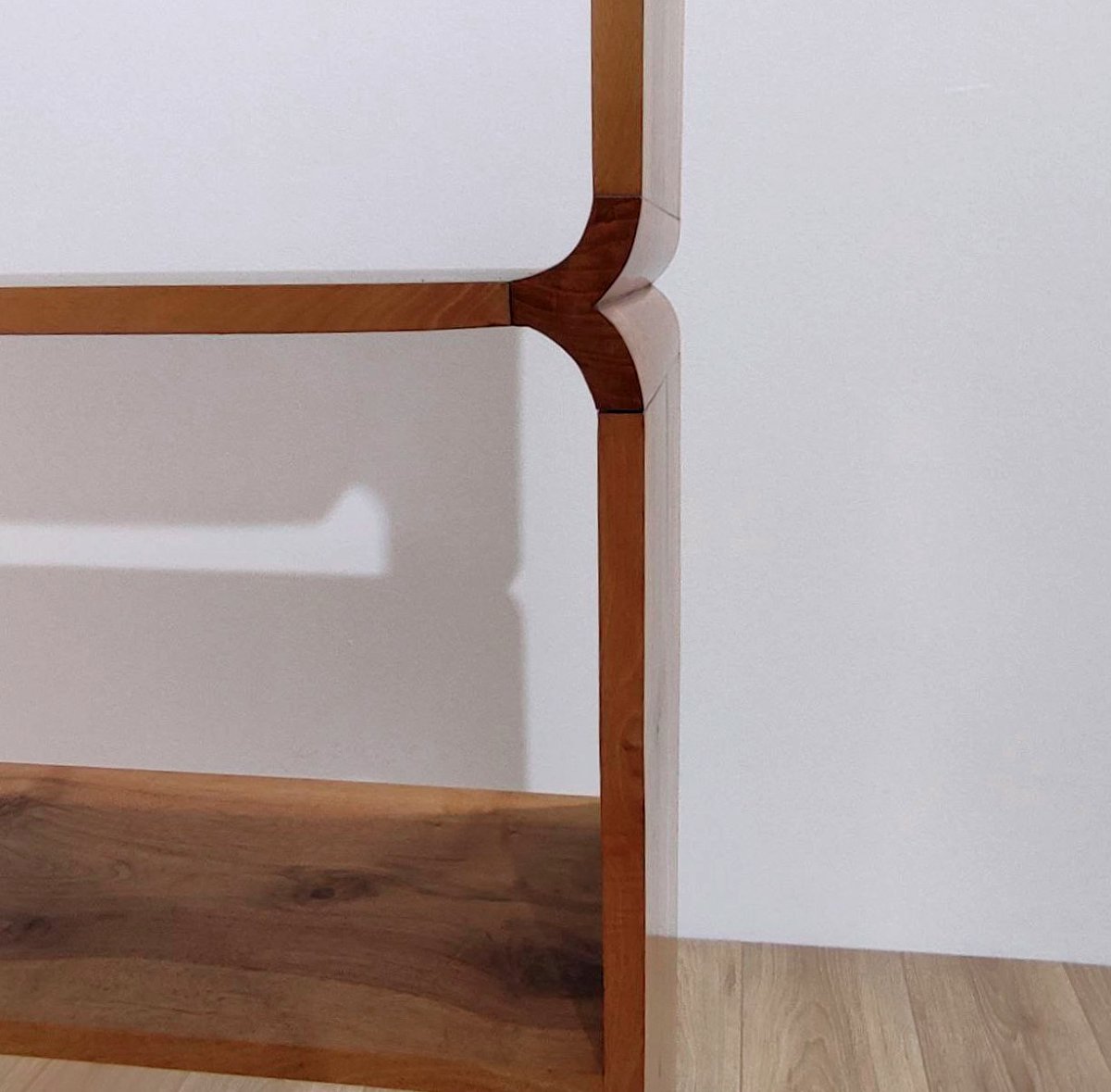 Open Bookcase In Walnut And Cherry, Italy, 1940s-photo-3