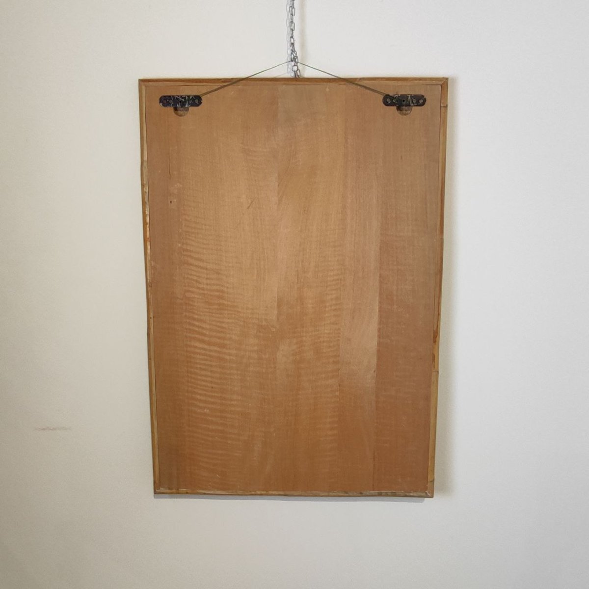 Miroir Dal Vera en bambou et rotin, Italie, années 1960-photo-4