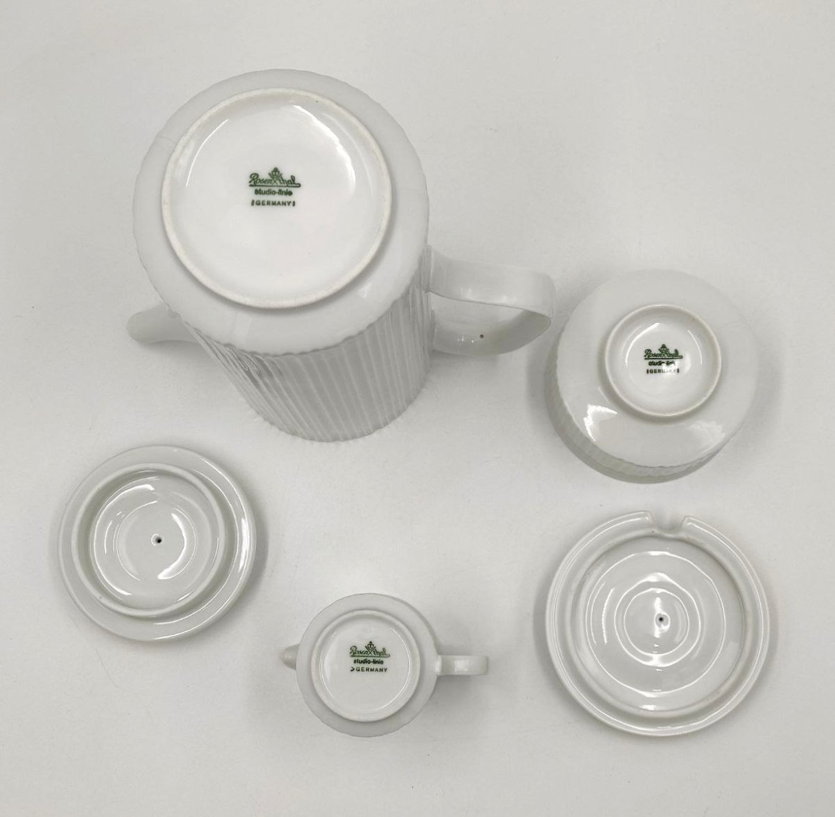 Service à café Rosenthal « Porcelaine Noire » pour 8 personnes, conçu par Tapio Wirkkala en 196-photo-8