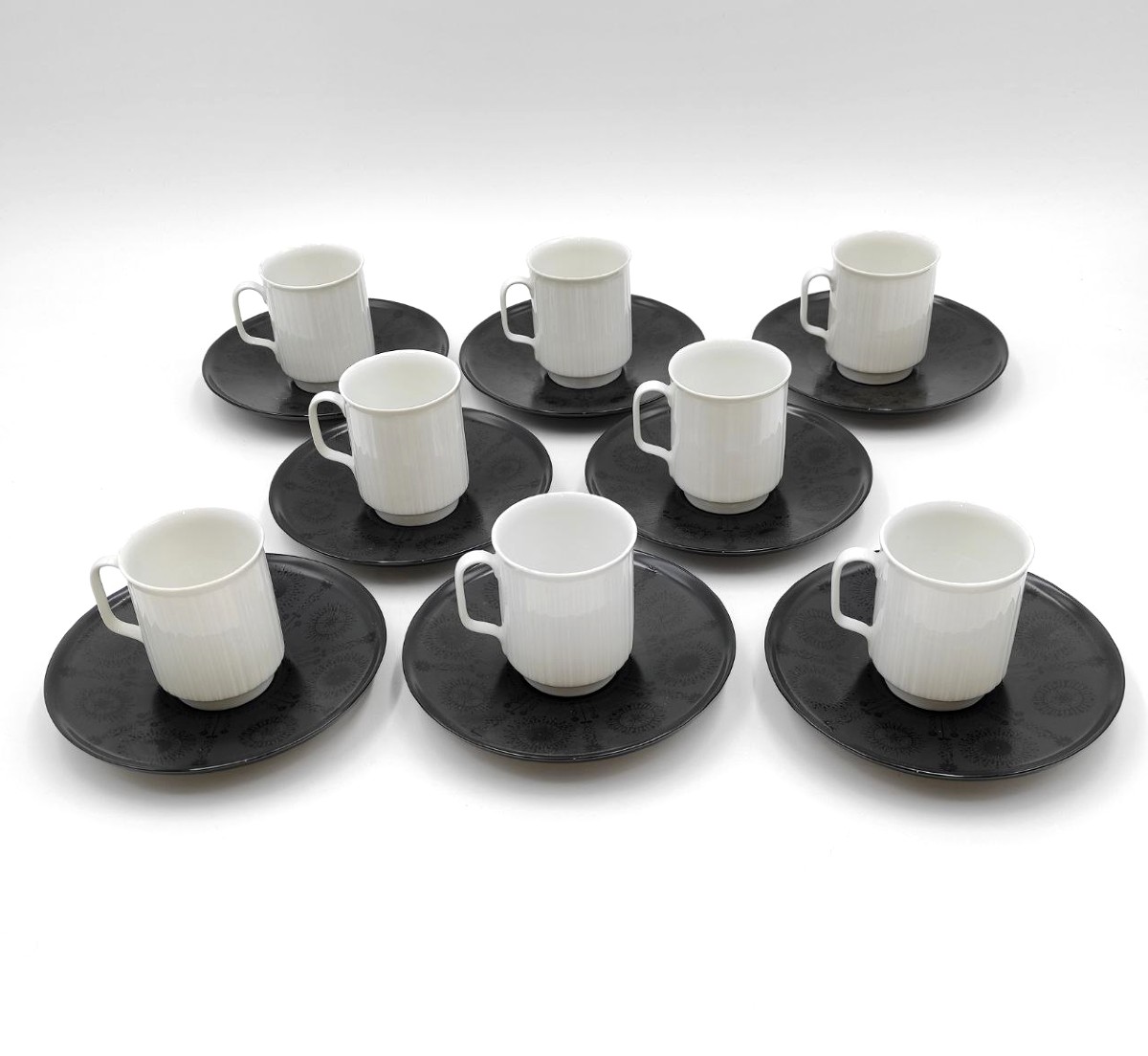 Service à café Rosenthal « Porcelaine Noire » pour 8 personnes, conçu par Tapio Wirkkala en 196-photo-1