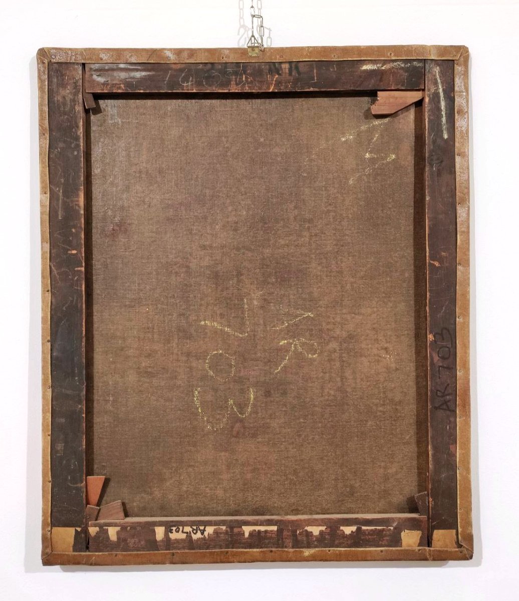 Portrait Of A Lady, Oil On Canvas, Mid-19th Century-photo-5