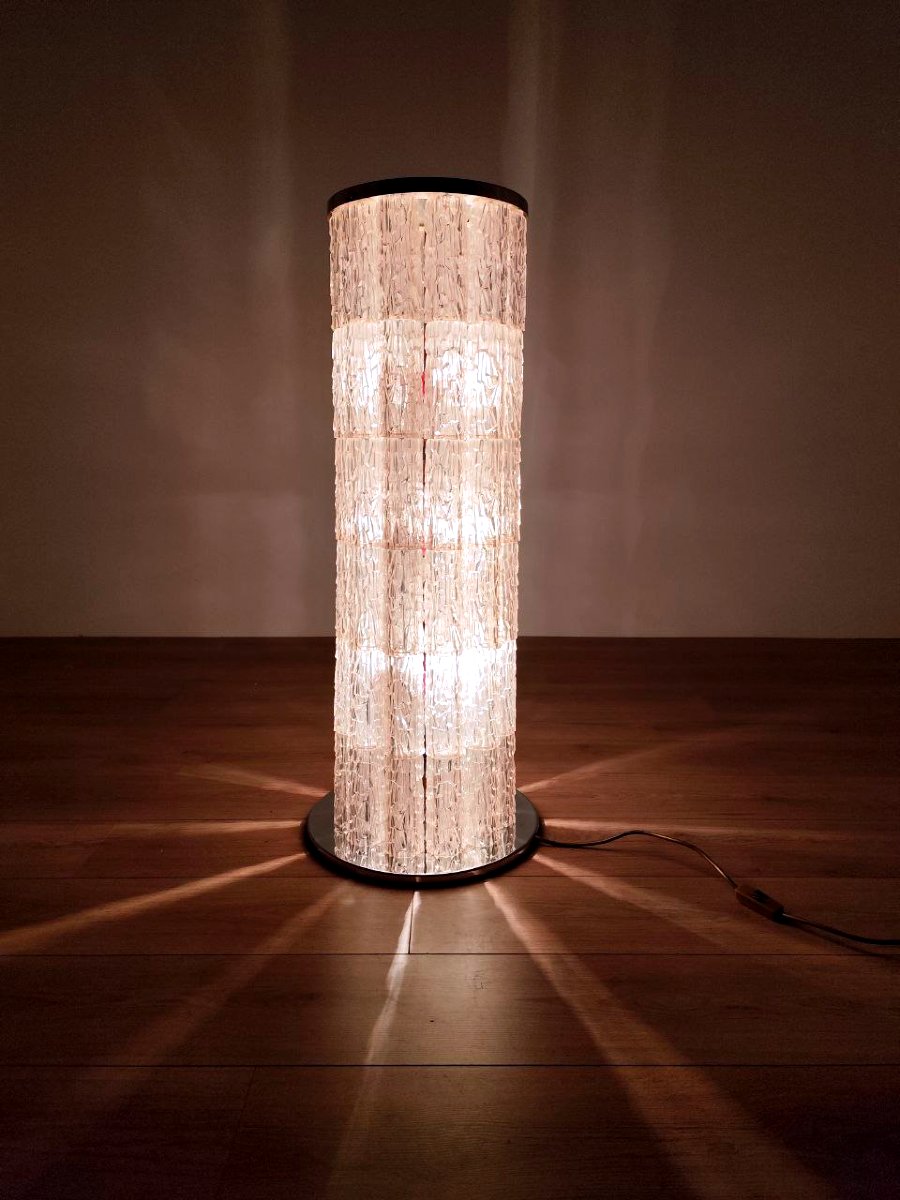 J. T. Kalmàr Floor Lamp With Ice-effect Logs, 1970s-photo-2