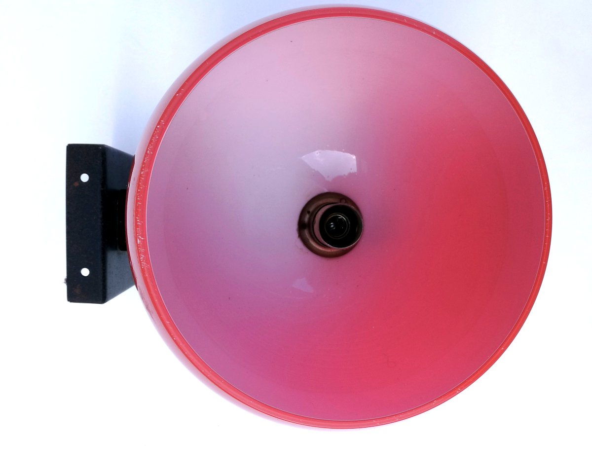 Venini, applique murale en verre rouge et noir, Italie, 1981-photo-2