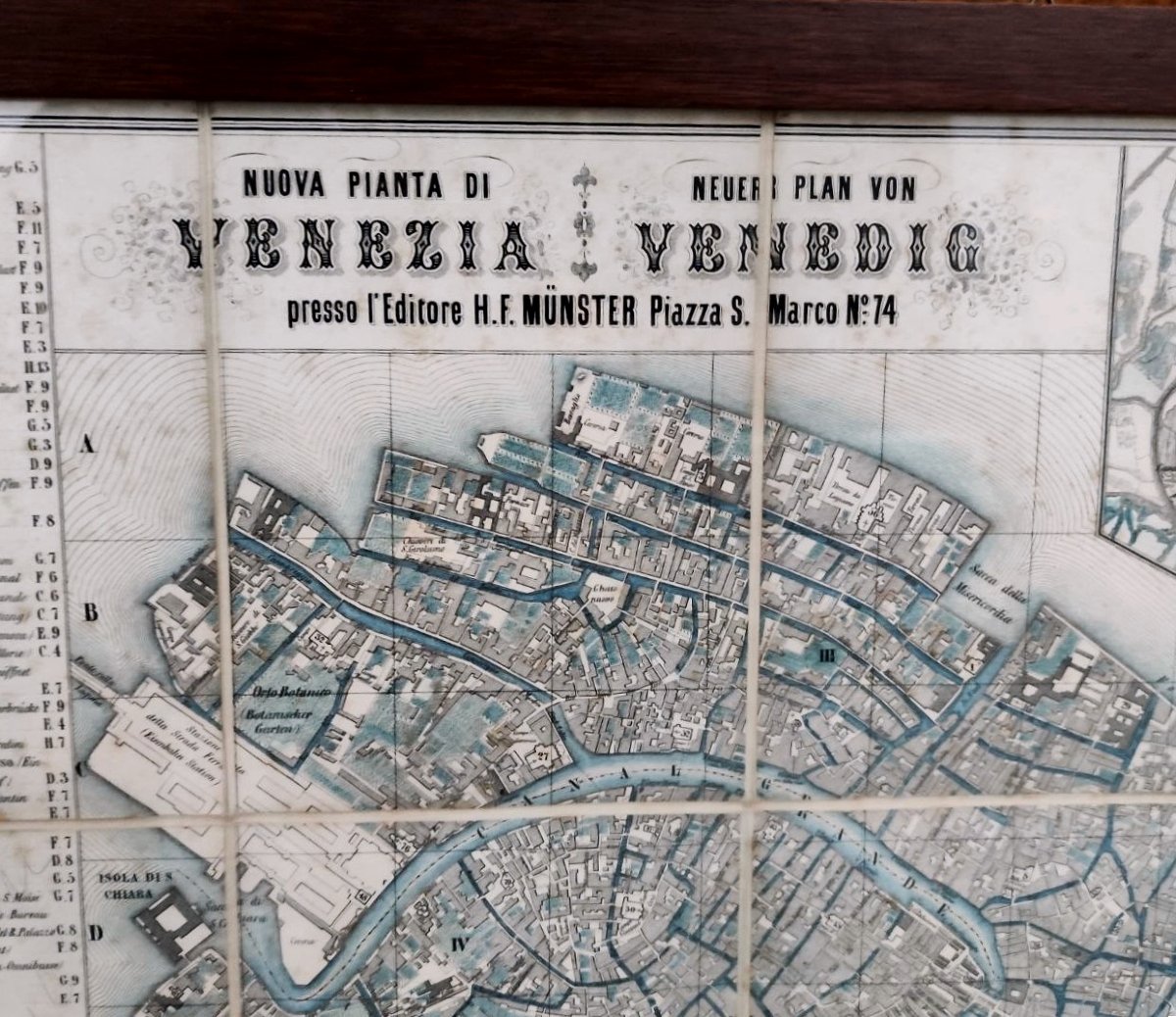 Carte touristique, « Nouveau plan de Venise », 1854-photo-2