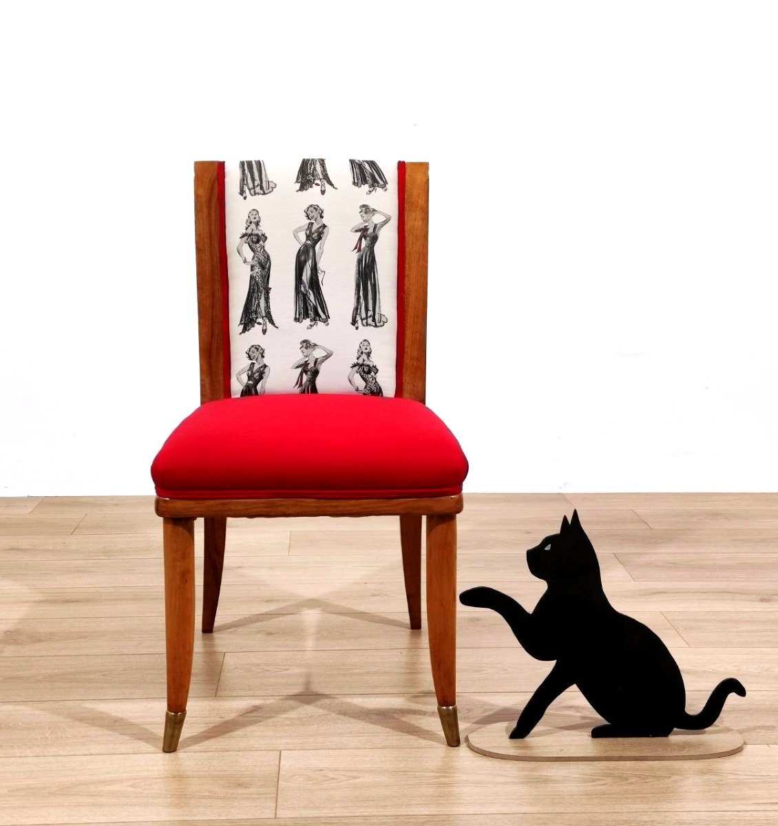 Set Of 6 Walnut Chairs, Tomaso Buzzi (attributed To ), Italy, 1950s-photo-5