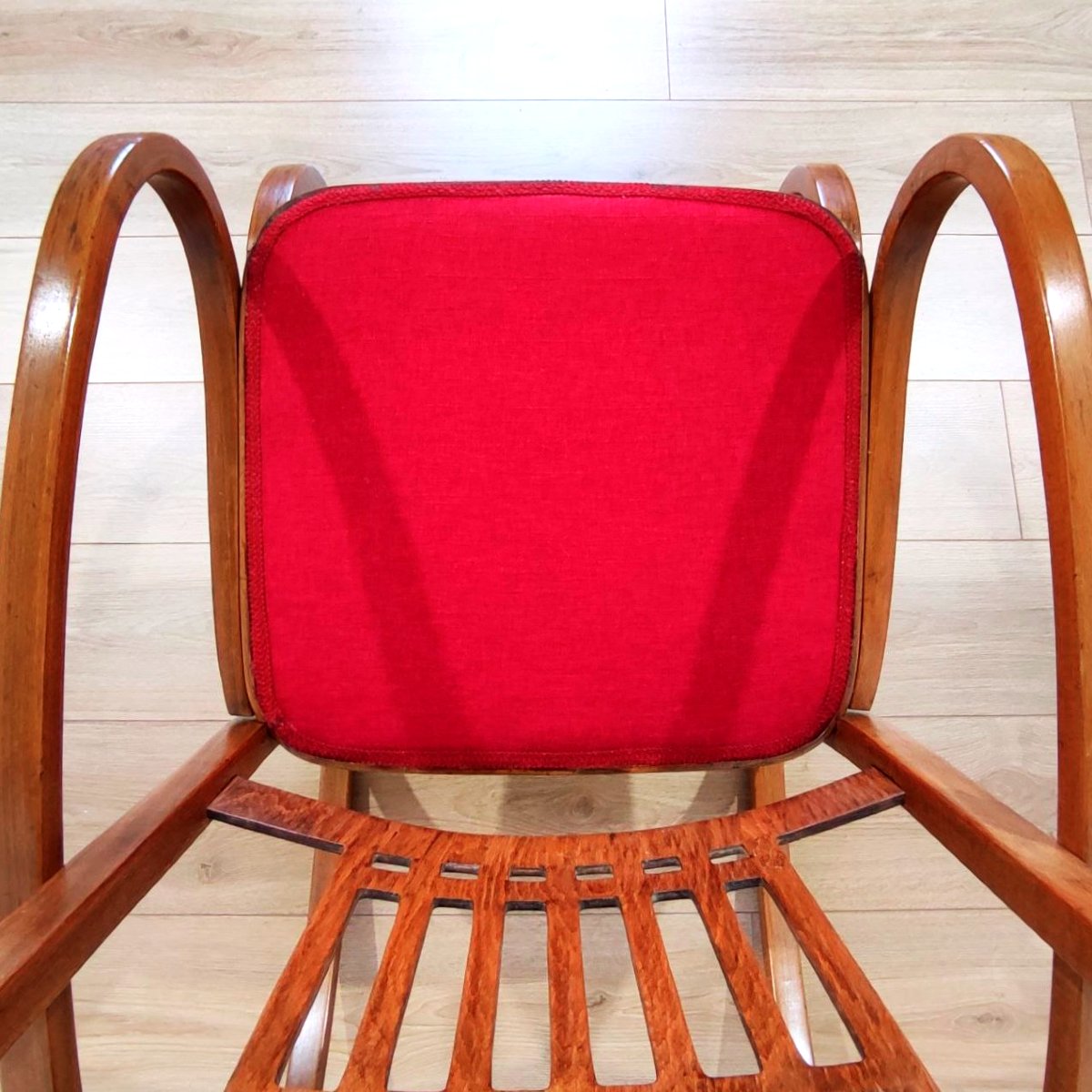 Fauteuil à bascule Jacob & Josef Kohn, début des années 1900-photo-6