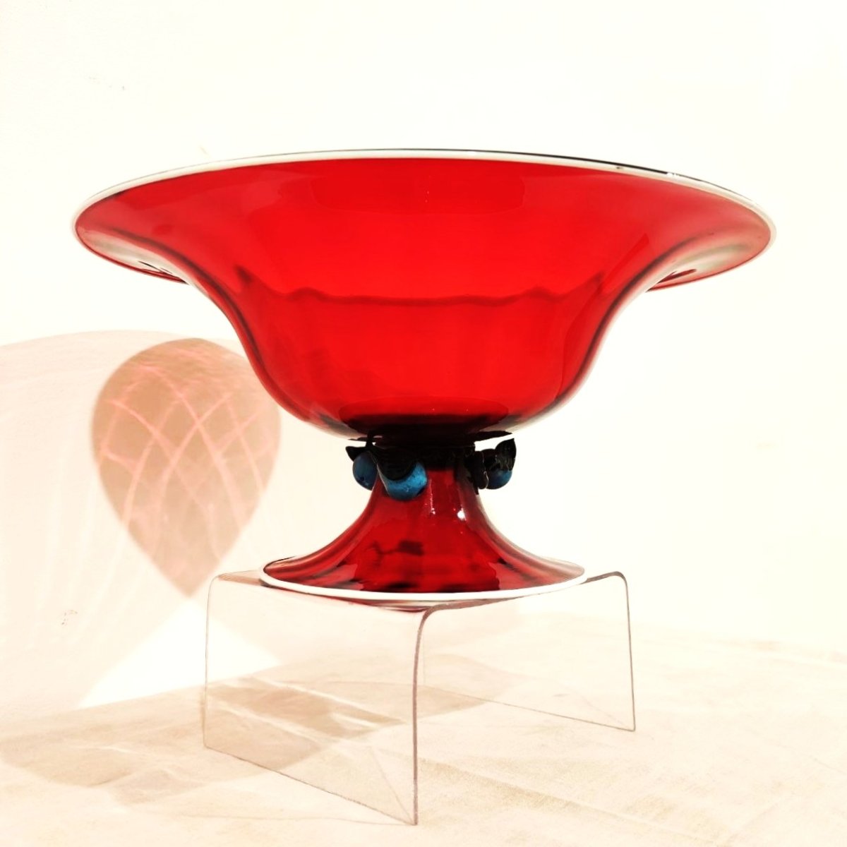 Barovier Murano, Dessert Set For 8 With A Large Bowl -photo-3
