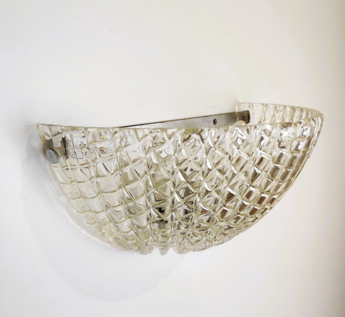 Murano, paire d'appliques murales en verre des années 1960-photo-3