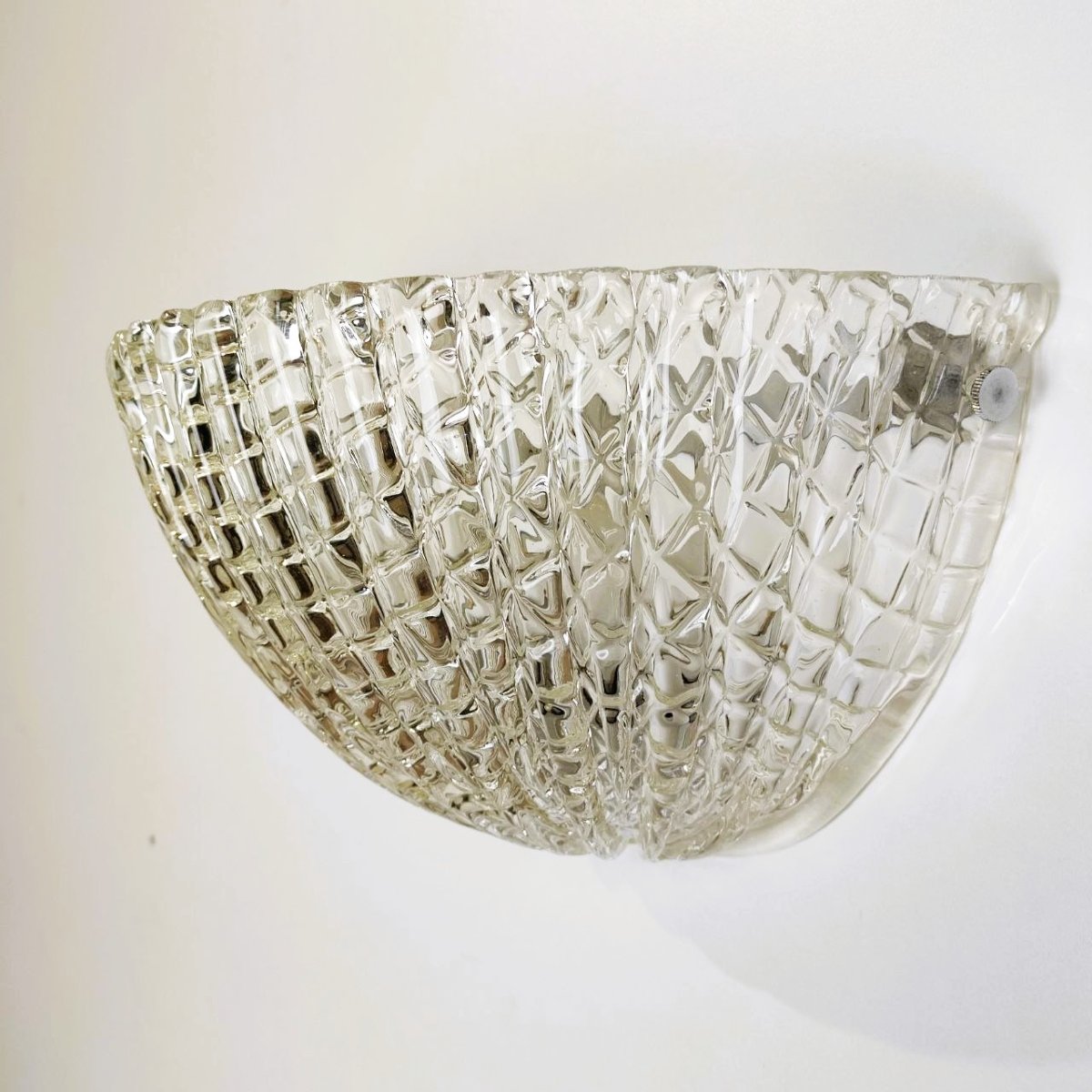 Murano, paire d'appliques murales en verre des années 1960-photo-1