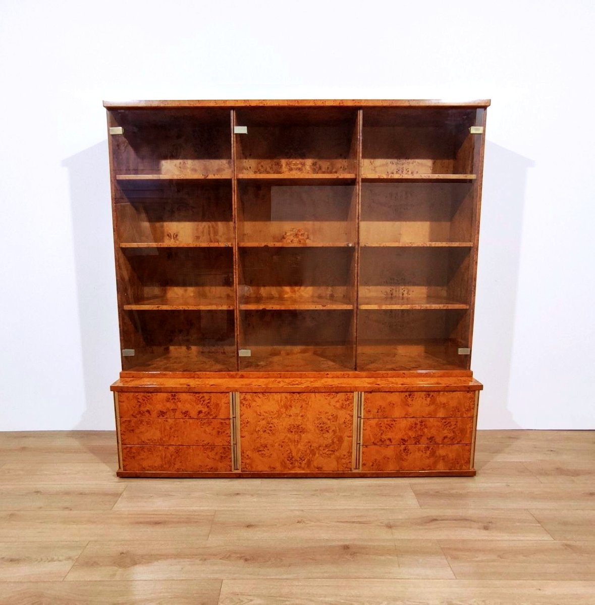 Arm Meda, 1970s Display Bookcase With Drawers-photo-2