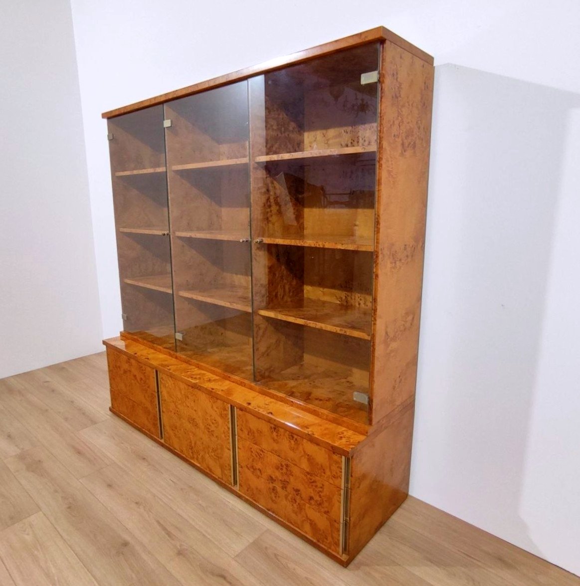 Arm Meda, 1970s Display Bookcase With Drawers-photo-3