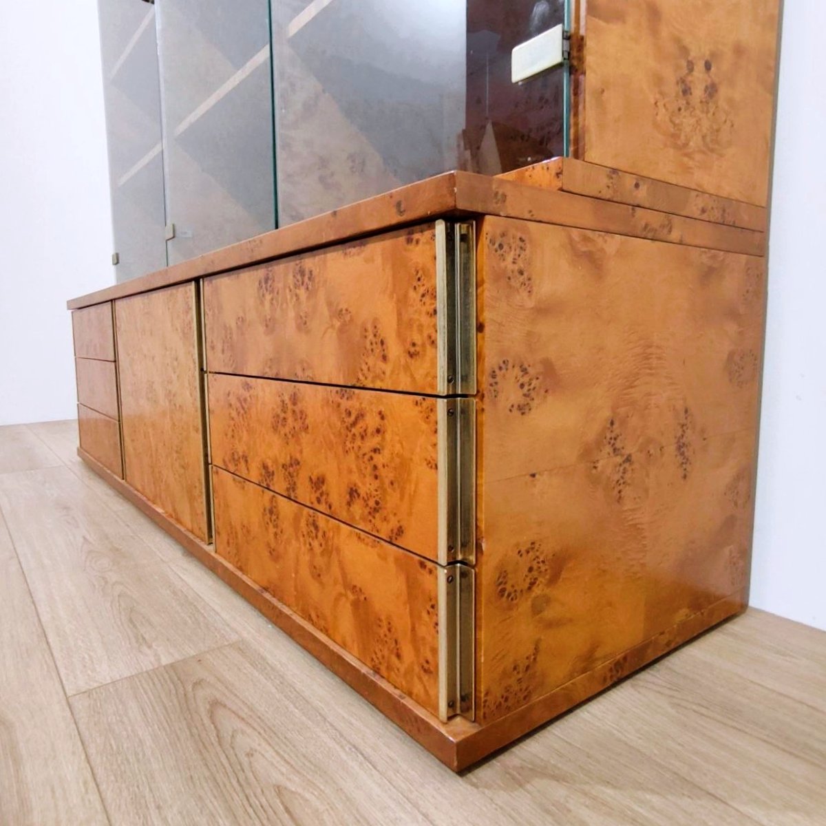 Arm Meda, 1970s Display Bookcase With Drawers-photo-2