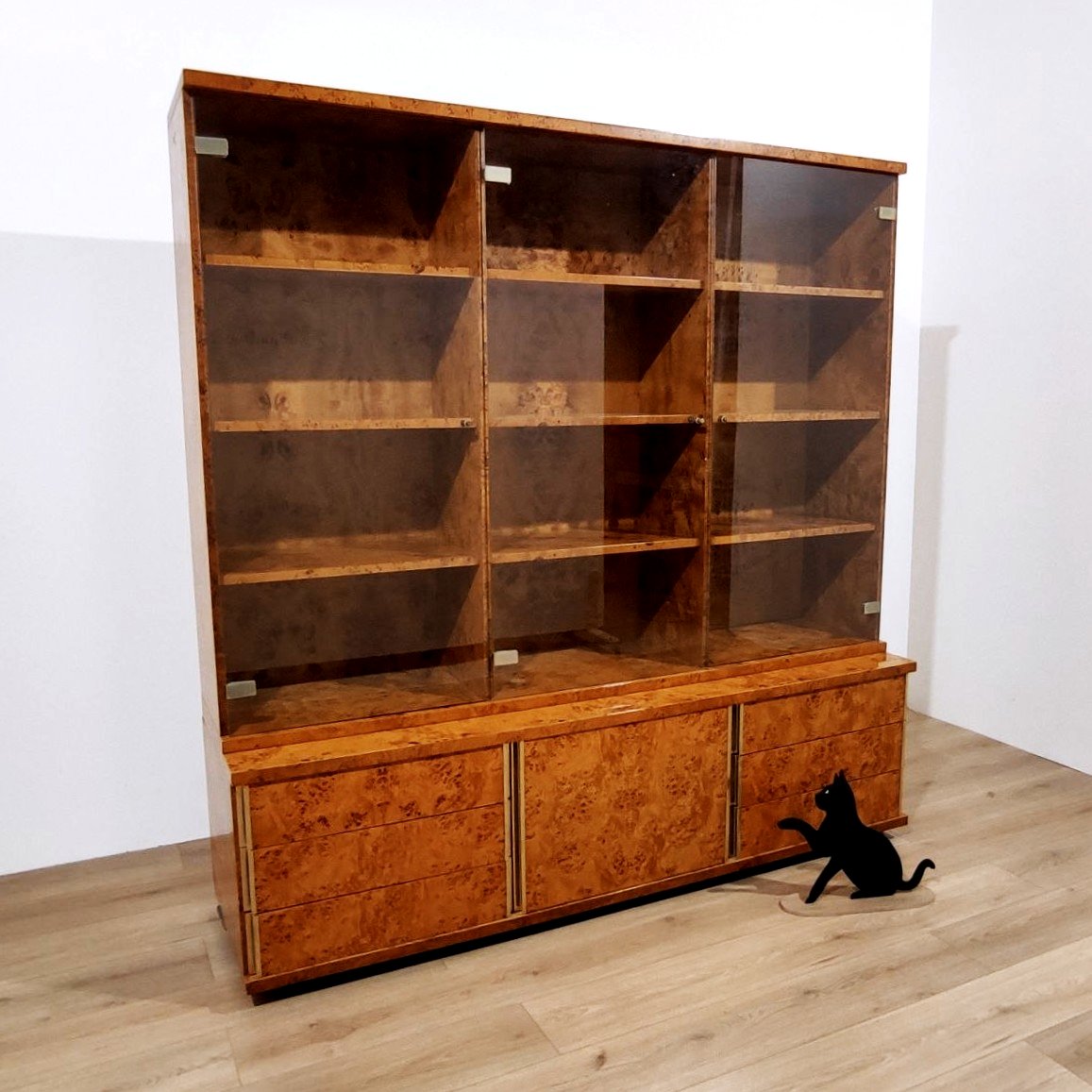 Arm Meda, 1970s Display Bookcase With Drawers-photo-8
