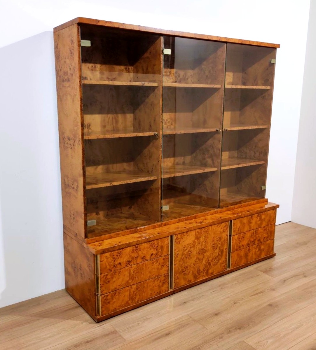 Arm Meda, 1970s Display Bookcase With Drawers