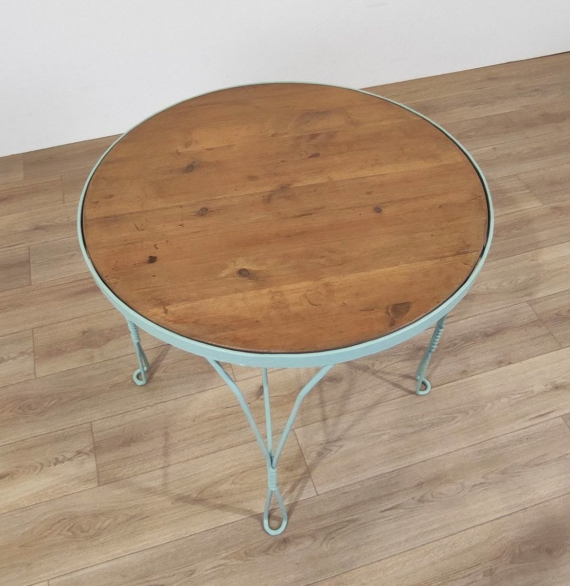 Ensemble de jardin « MONDO », table et 4 chaises en fer et bois-photo-4