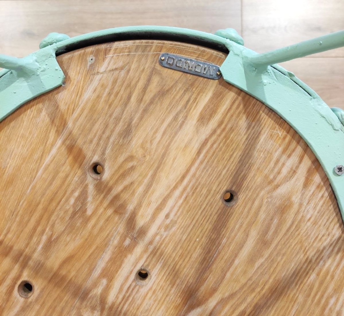 Ensemble de jardin « MONDO », table et 4 chaises en fer et bois-photo-7
