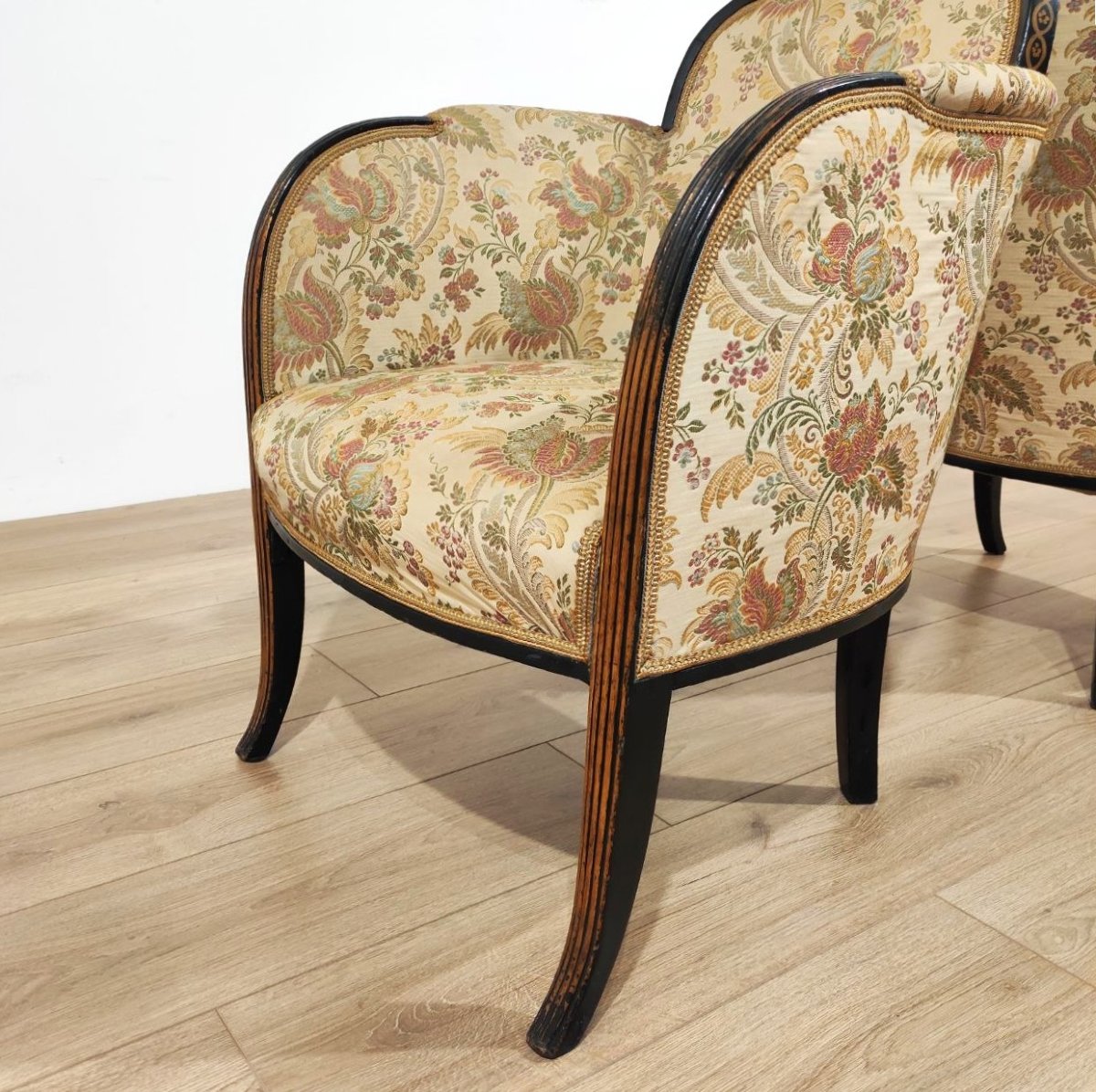 Paire de fauteuils Art déco, Italie, années 1930-photo-2