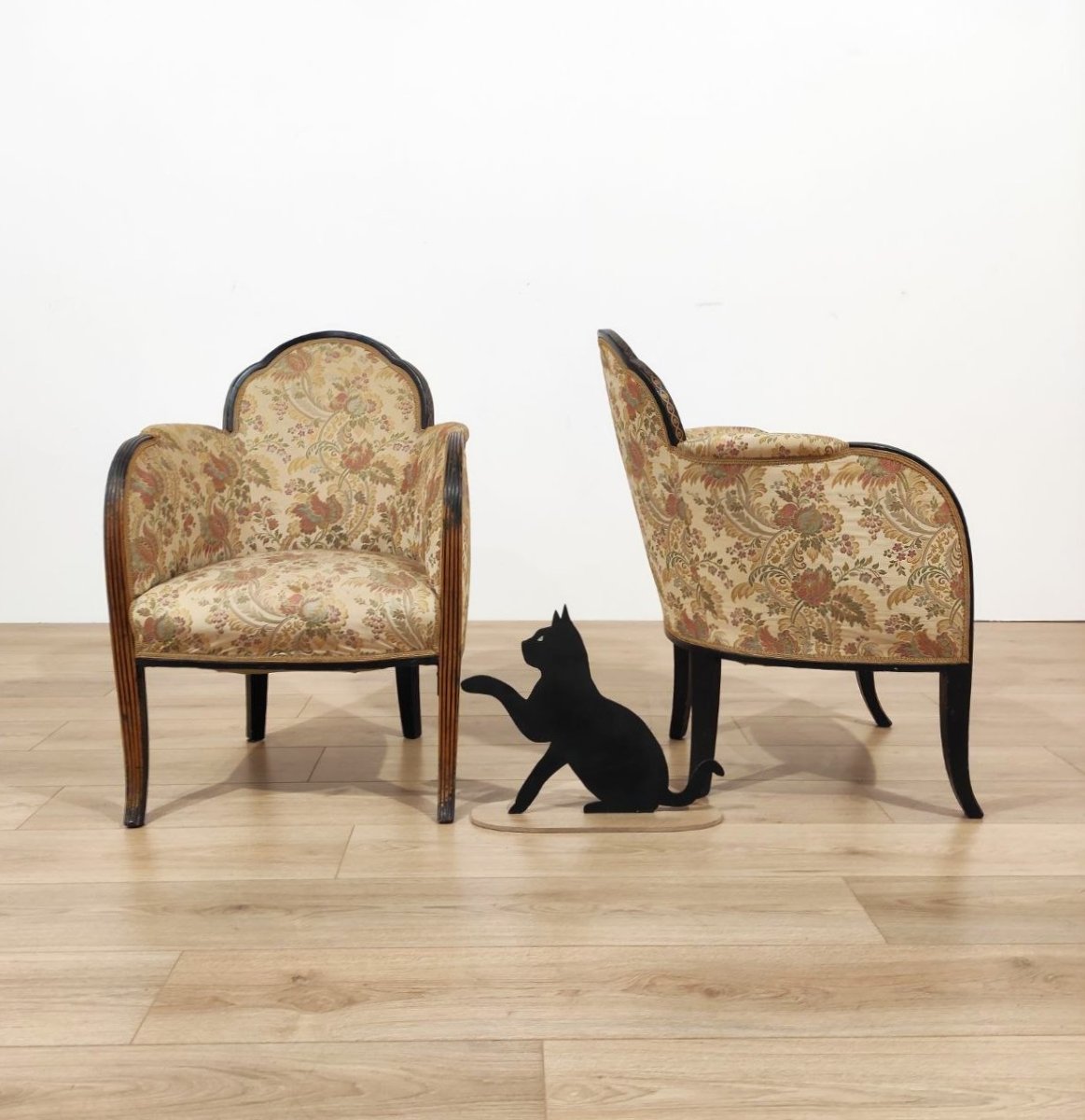 Paire de fauteuils Art déco, Italie, années 1930-photo-4
