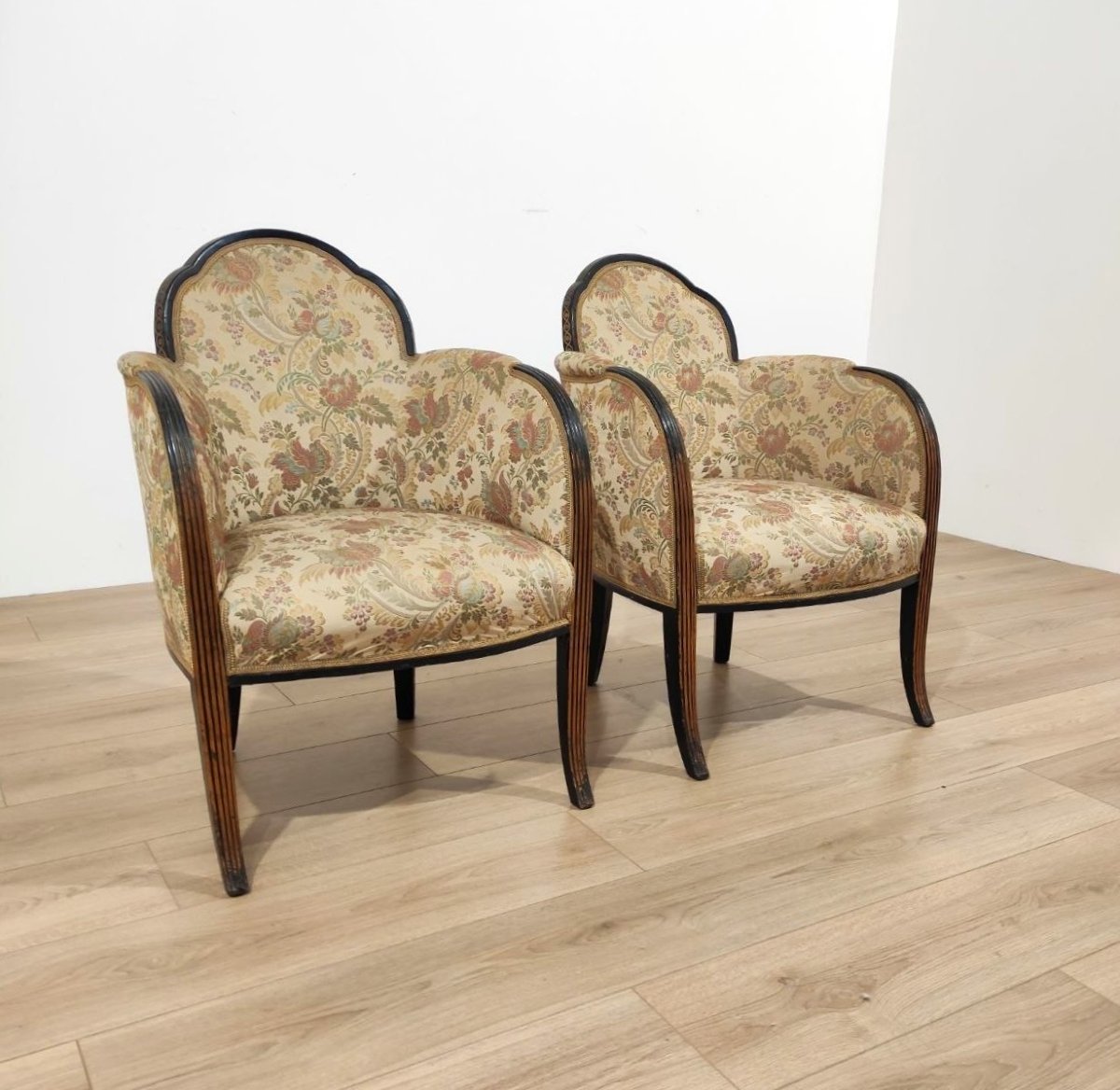 Paire de fauteuils Art déco, Italie, années 1930-photo-8