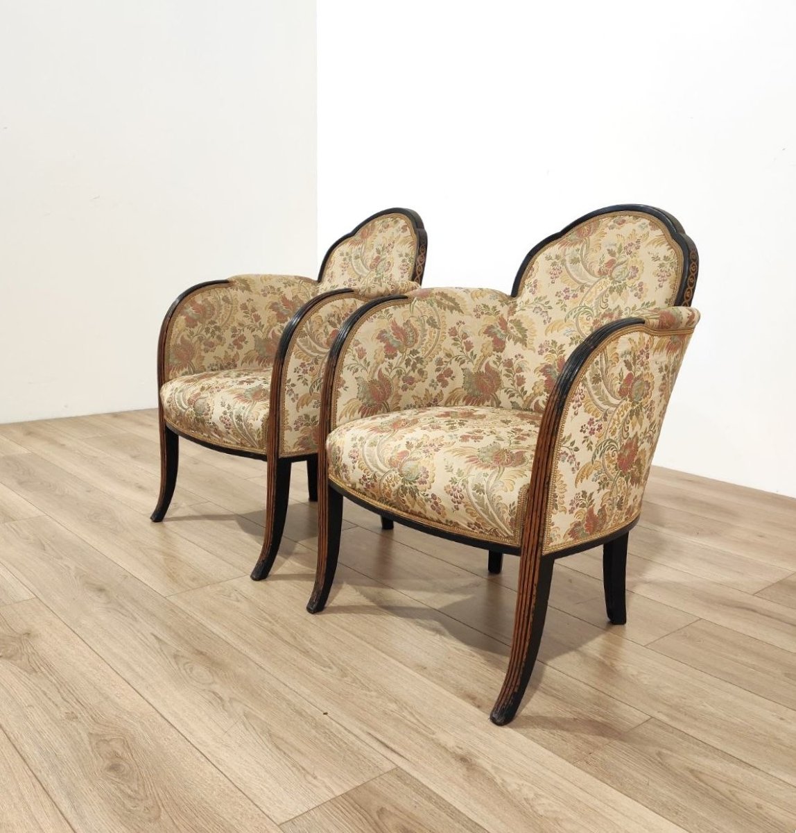 Paire de fauteuils Art déco, Italie, années 1930