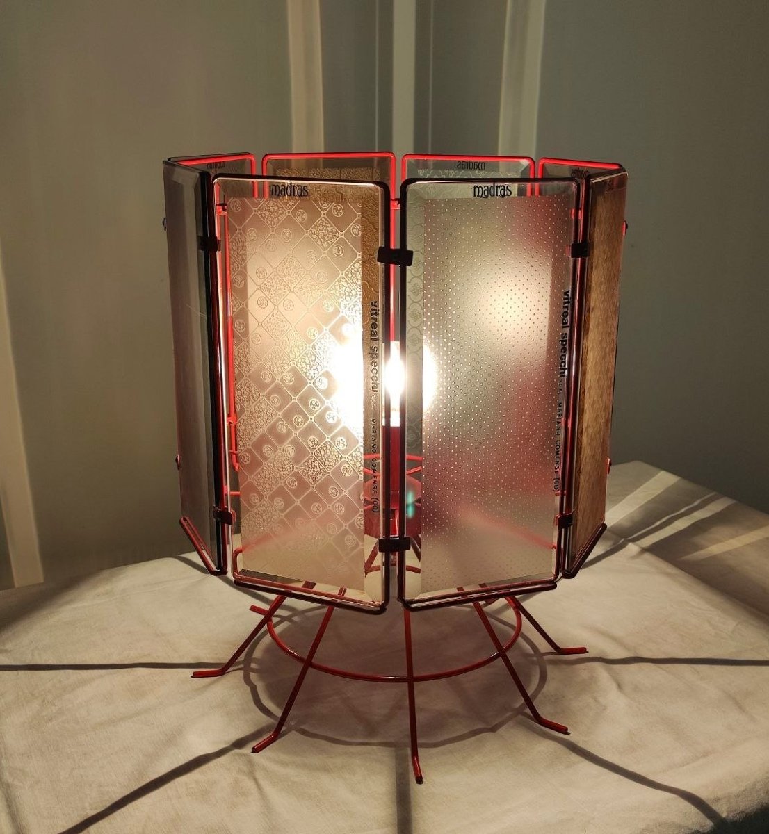 Lampe de table publicitaire « Vitreal specchi », années 1970/1980-photo-2