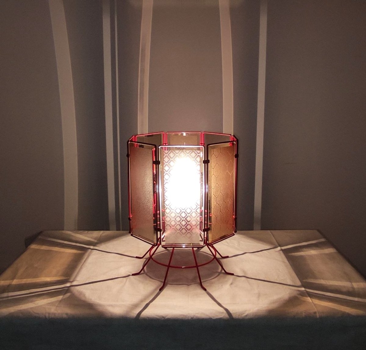 Lampe de table publicitaire « Vitreal specchi », années 1970/1980-photo-3