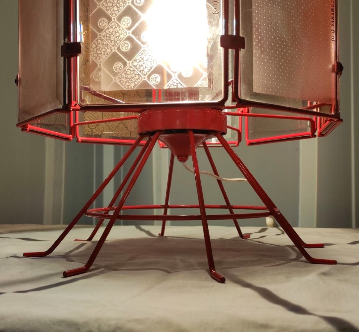 Lampe de table publicitaire « Vitreal specchi », années 1970/1980-photo-4