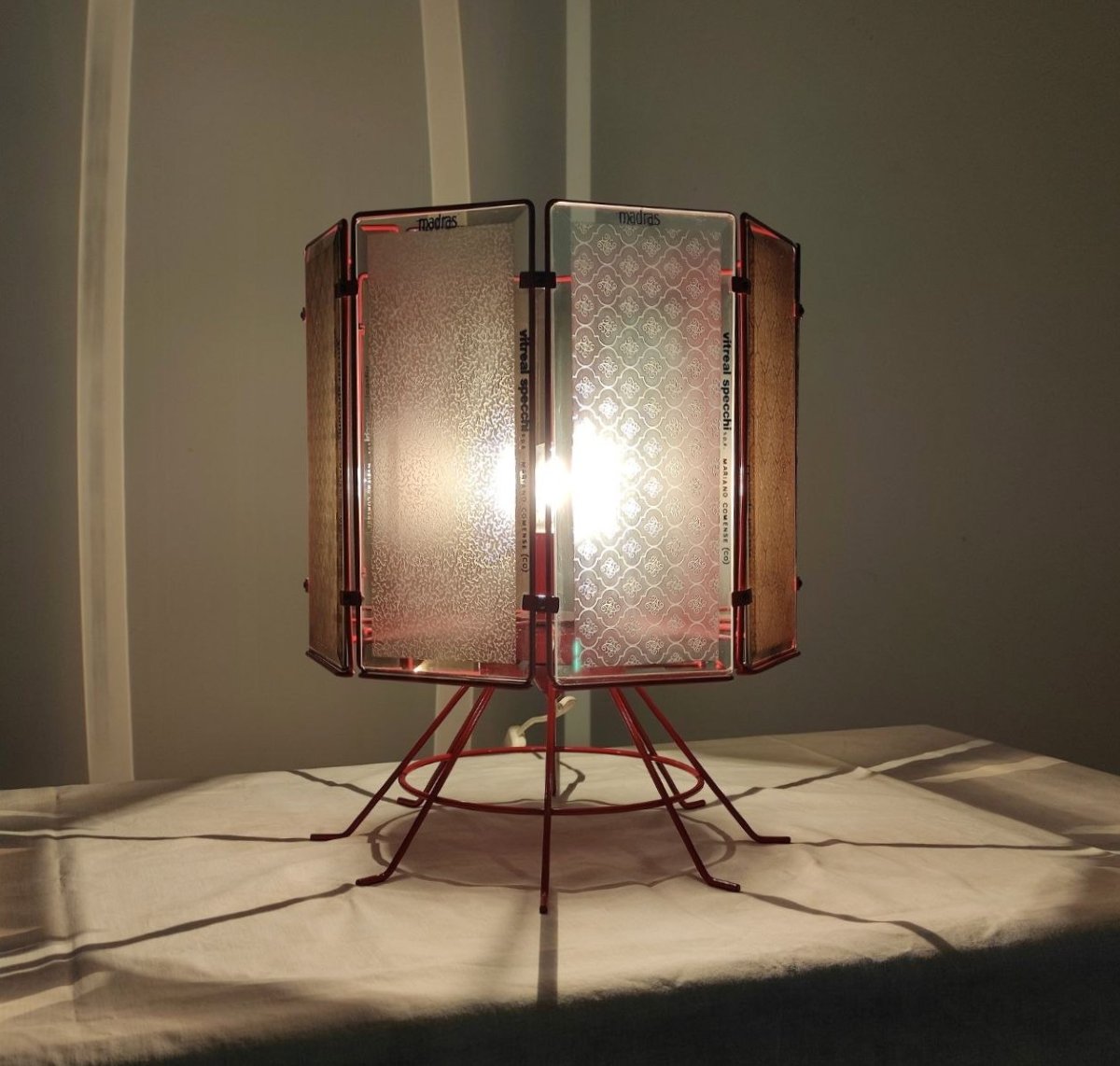 Lampe de table publicitaire « Vitreal specchi », années 1970/1980-photo-5