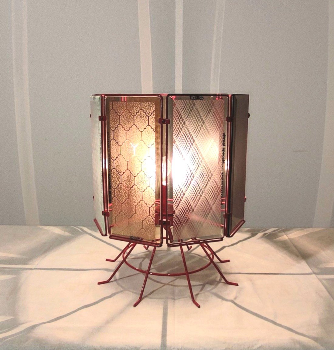 Lampe de table publicitaire « Vitreal specchi », années 1970/1980-photo-7