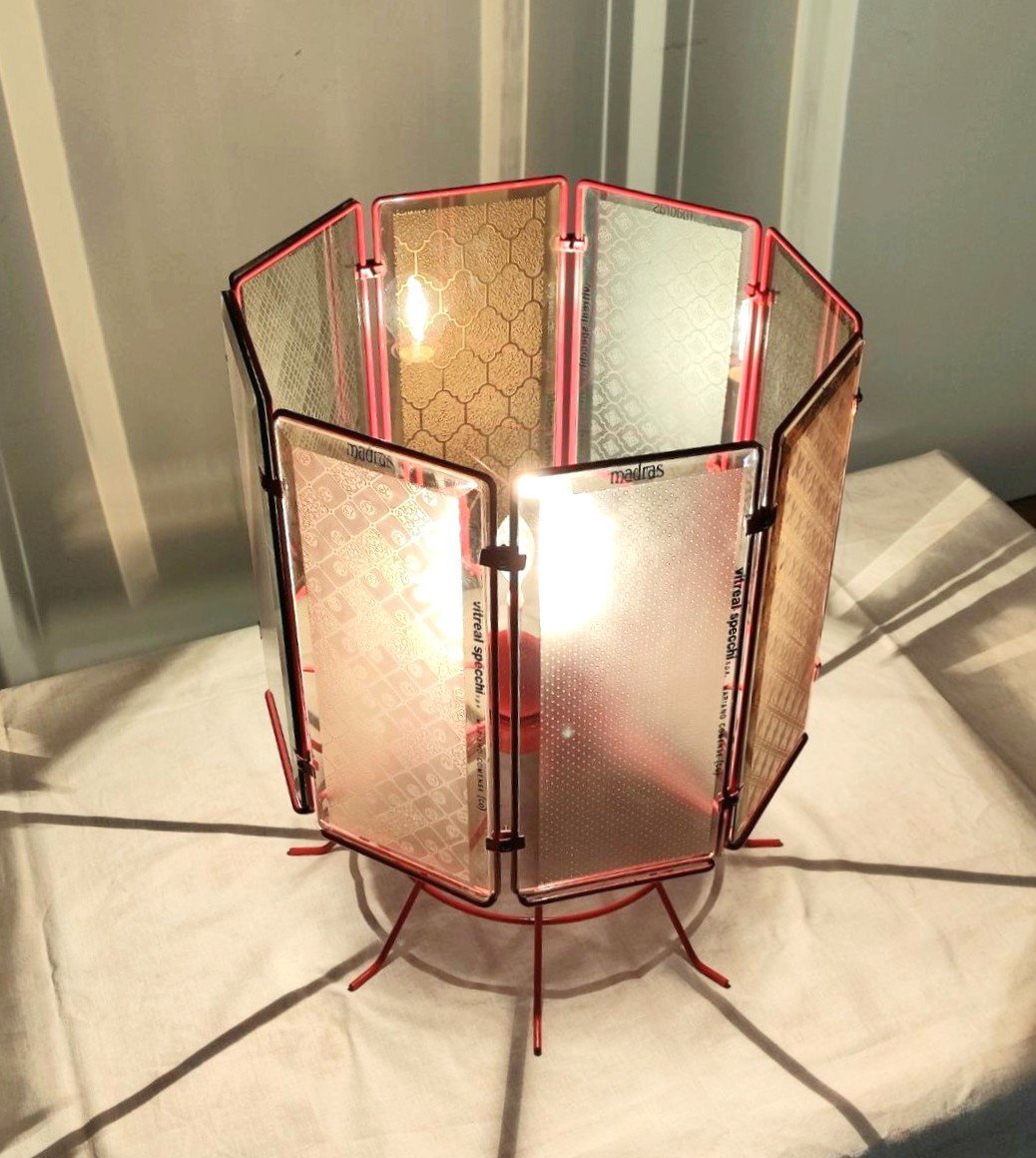 Lampe de table publicitaire « Vitreal specchi », années 1970/1980-photo-8