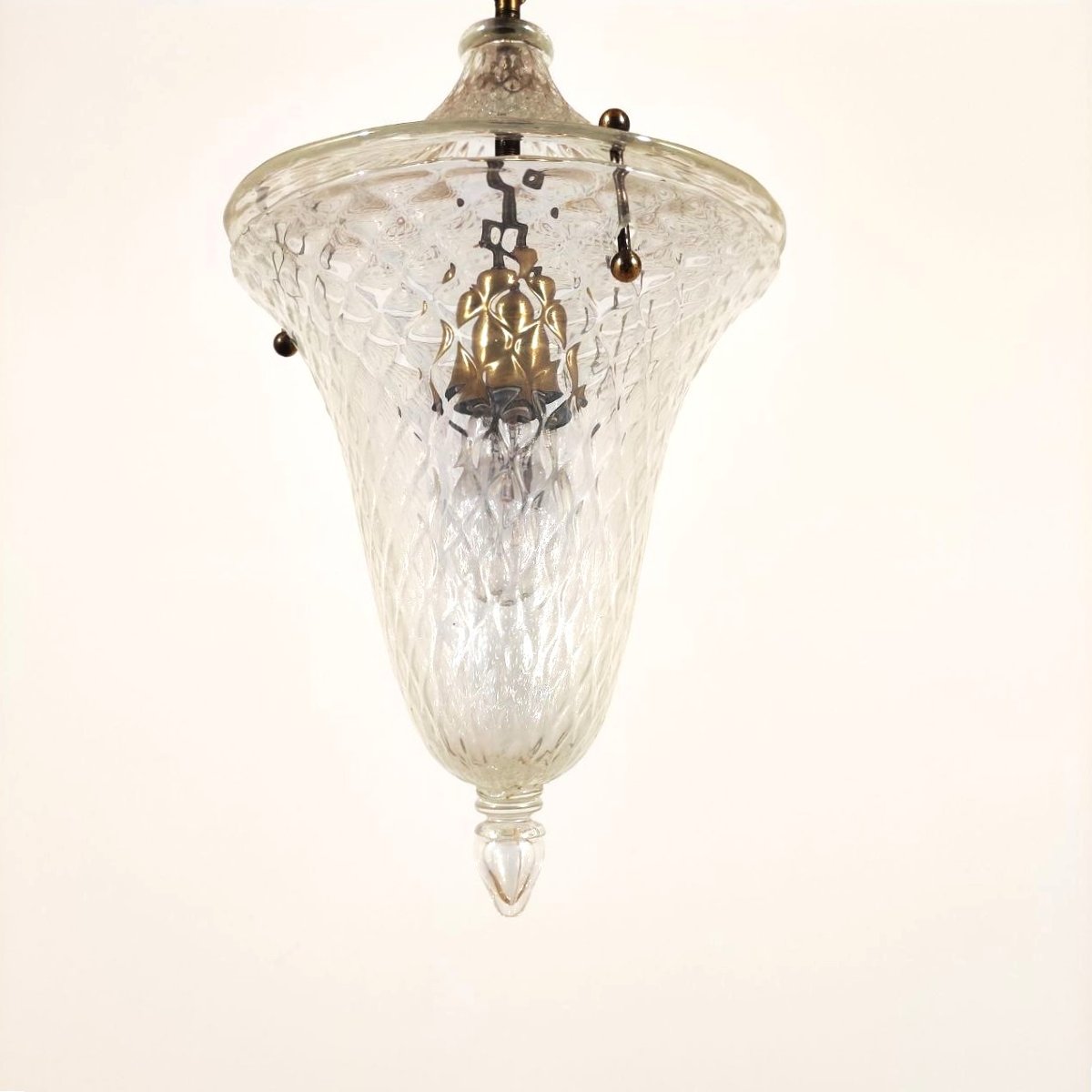 Suspension en verre opalescent de Murano-photo-3