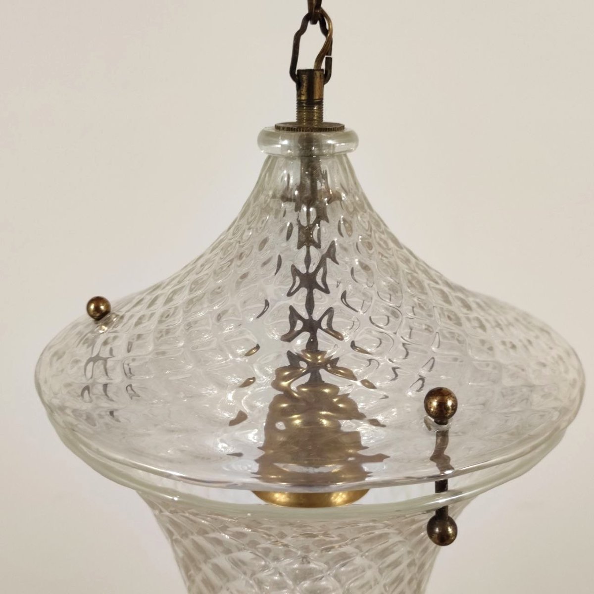 Suspension en verre opalescent de Murano-photo-1