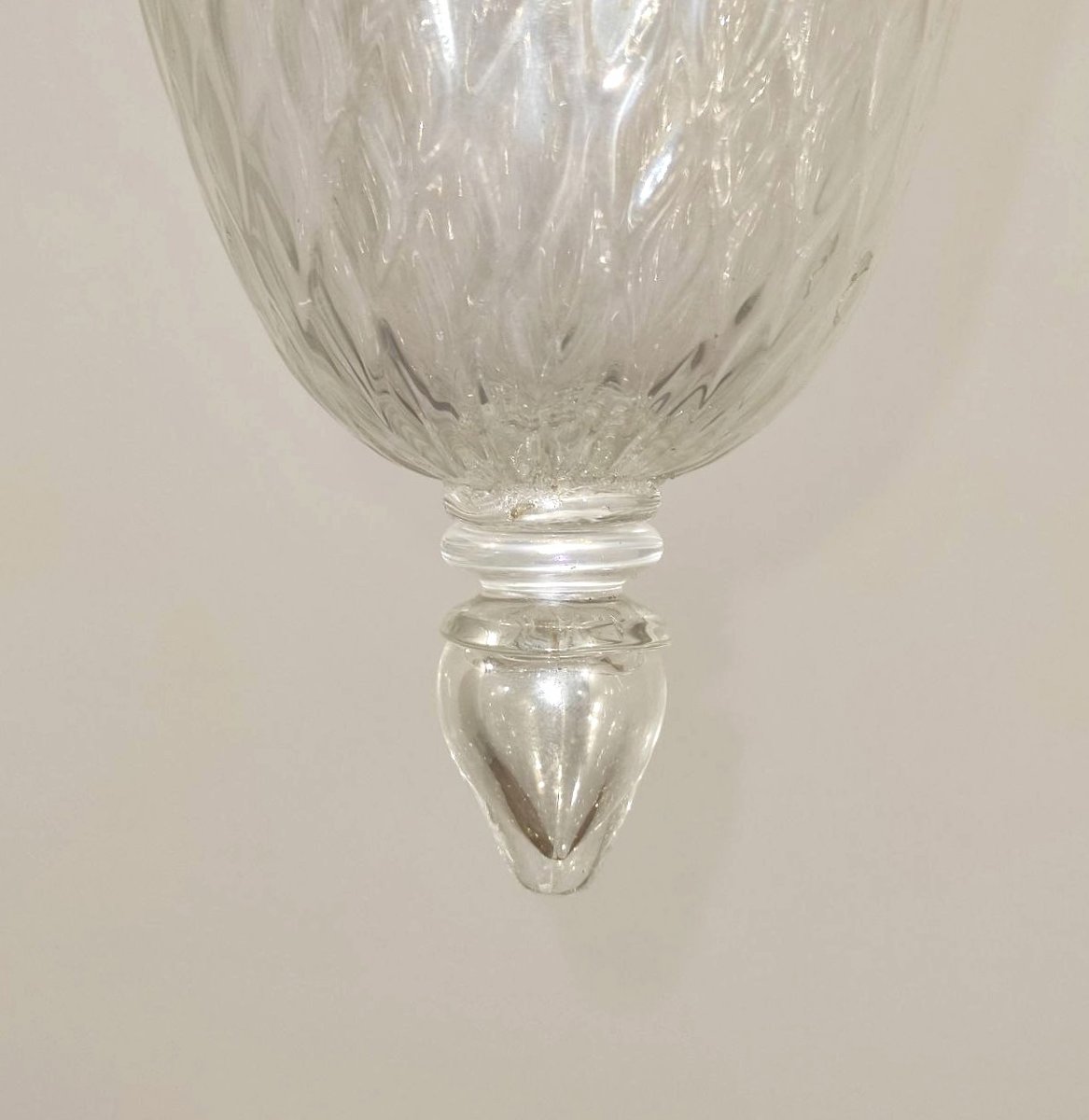 Suspension en verre opalescent de Murano-photo-4