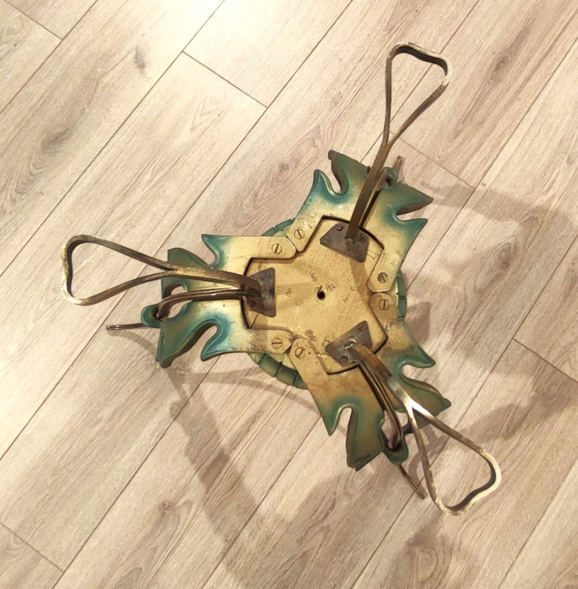 Brass And Sandblasted Glass Coffee Table By Pier Luigi Colli, Italy, 1950s-photo-4