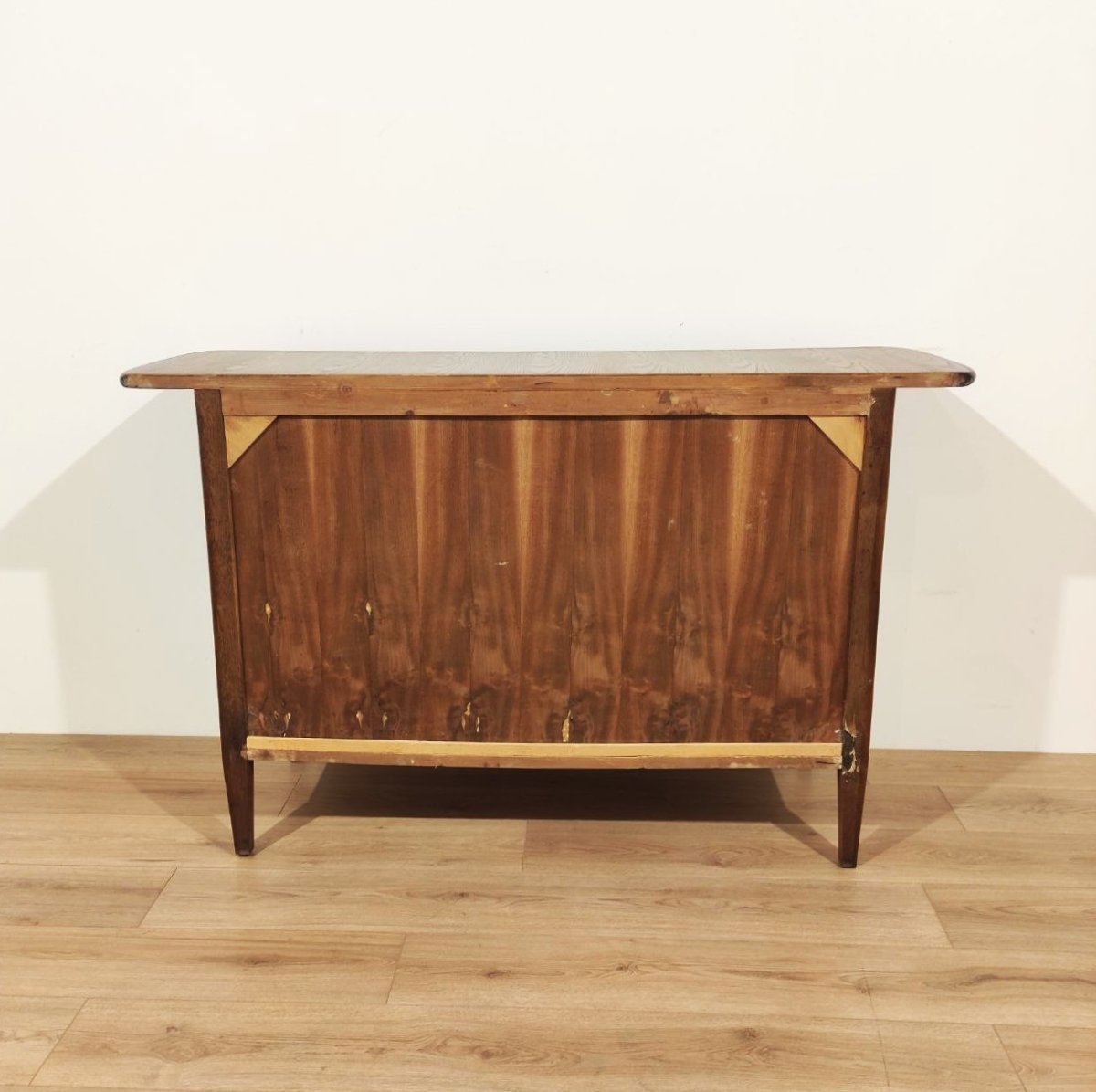 Chestnut Wood Sideboard With 2 Doors, Italy, 1950s-photo-7