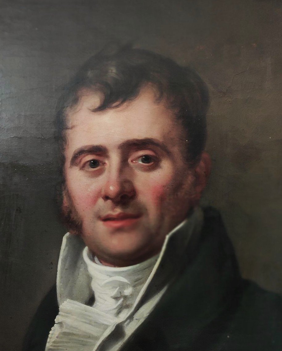 Hodges Charles H. 1811, huile sur toile, portrait d'un jeune homme-photo-4