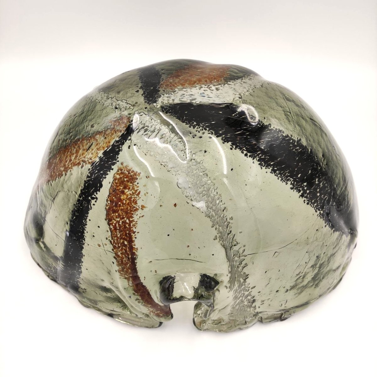 Lampe de table en verre de Murano avec inclusions, Italie, années 1960-photo-2
