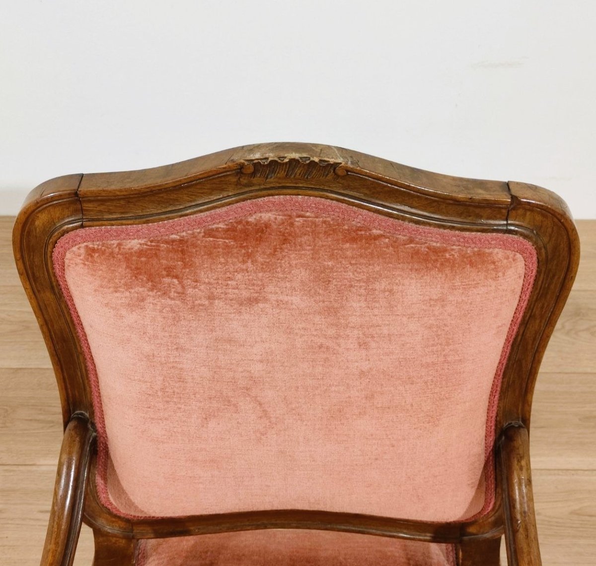 Paire de fauteuils en noyer de style Louis XV, XIXe siècle-photo-5