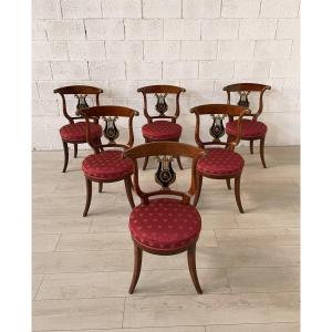Solid Wood Chairs, Lucca, Early 19th Century